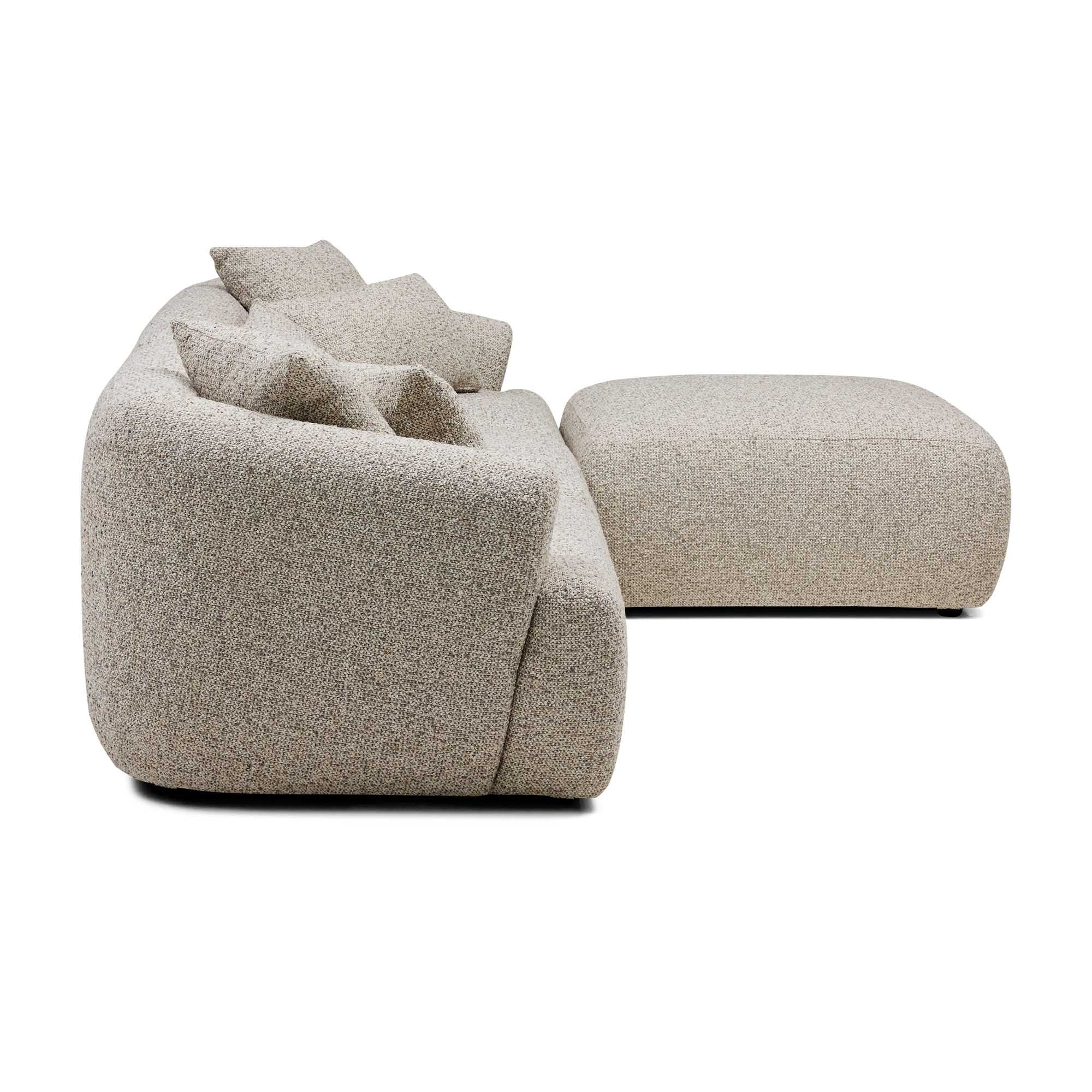 Harris Modular Sofa Moonstone 3 Seat with Ottoman