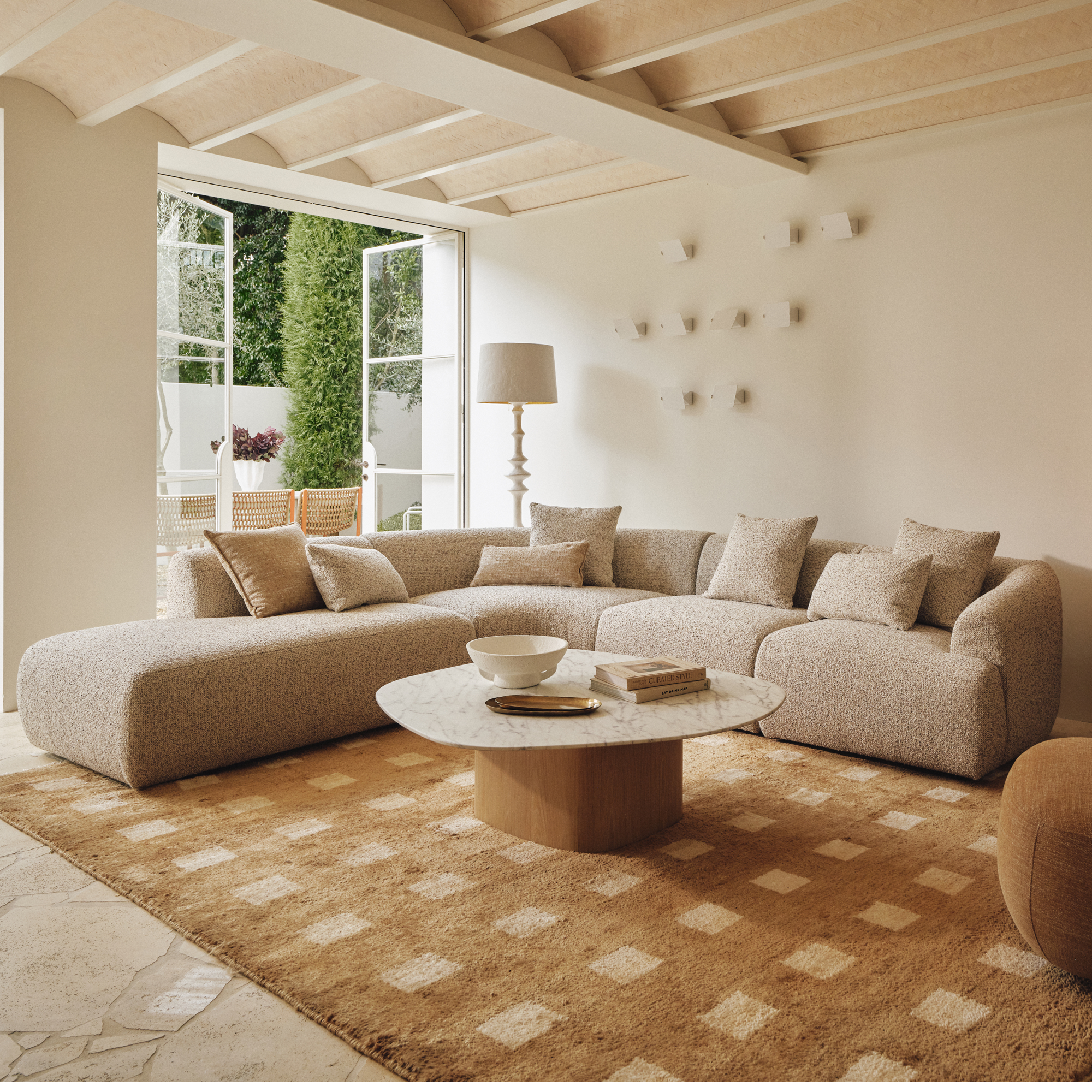 Harris Modular Sofa Moonstone 4 Seat Left Chaise