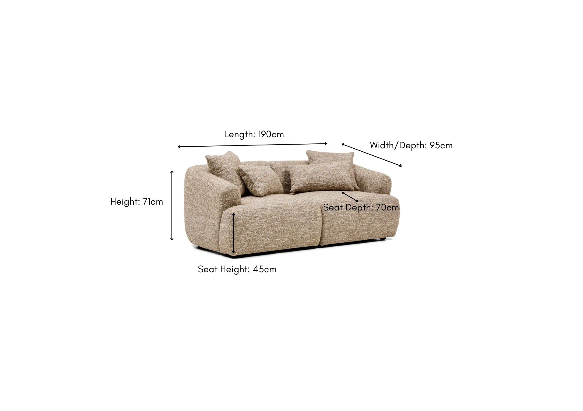 Harris Modular Sofa Desert 2 Seat