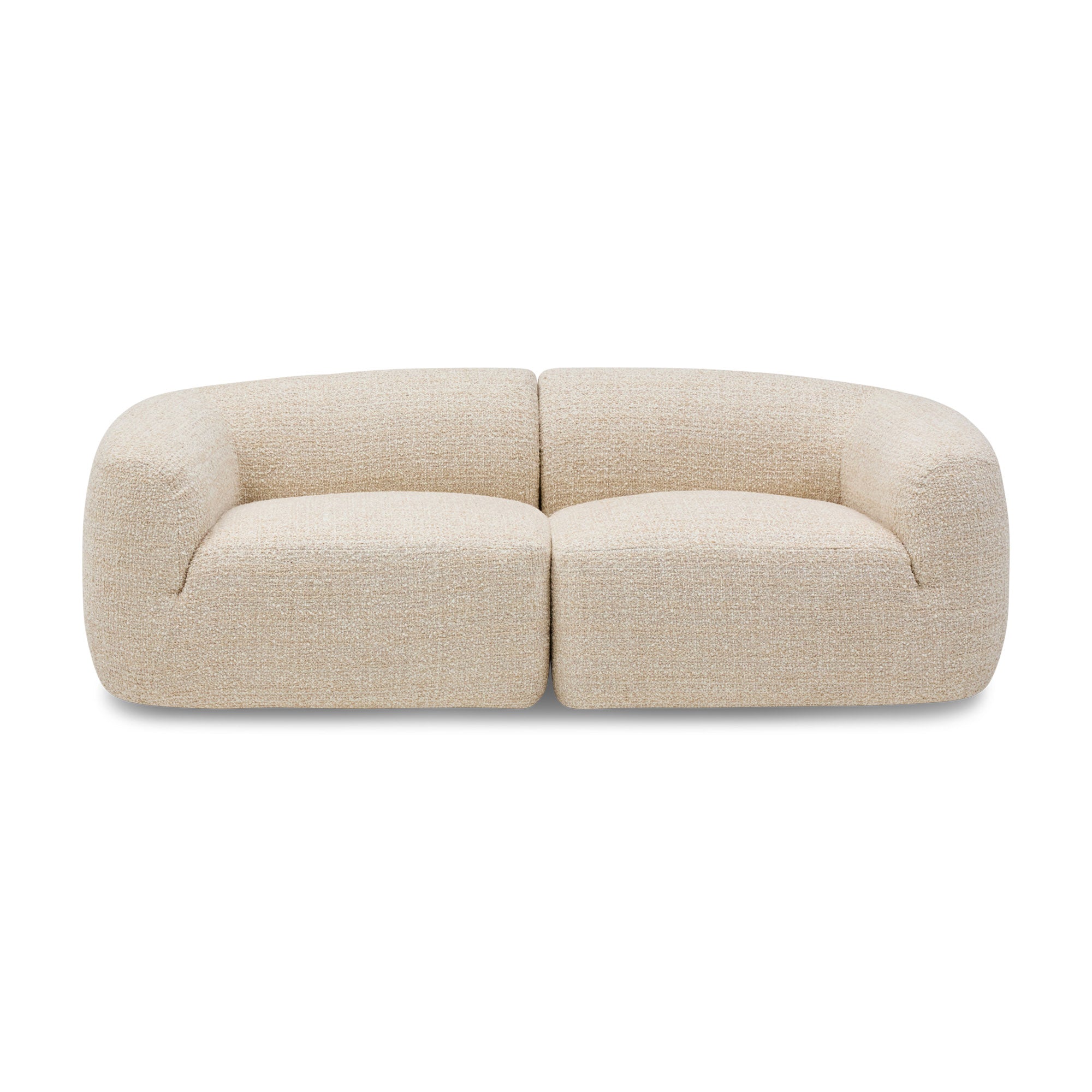 Olivia Modular Sofa Greige Pebble 2 Seat