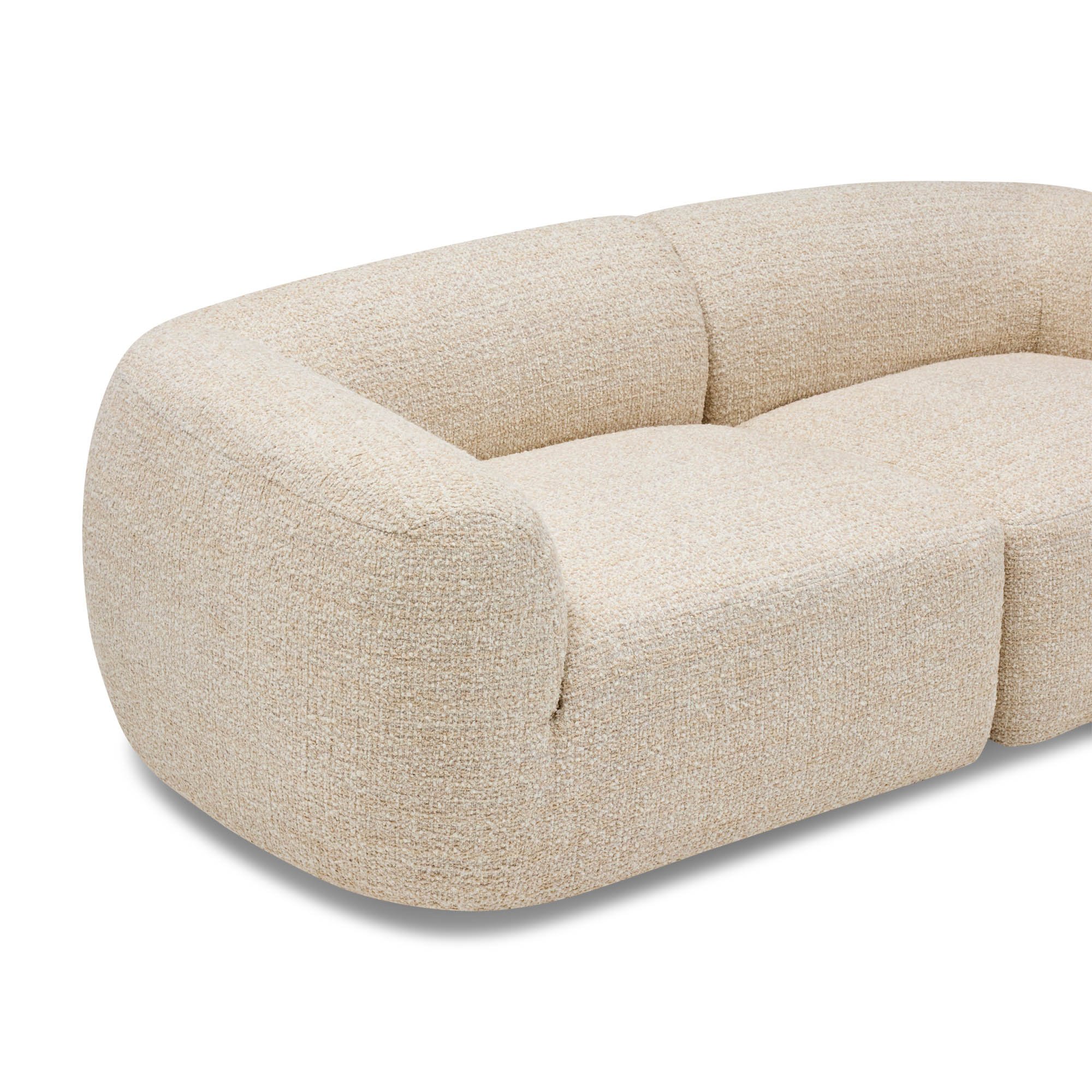 Olivia Modular Sofa Greige Pebble 2 Seat