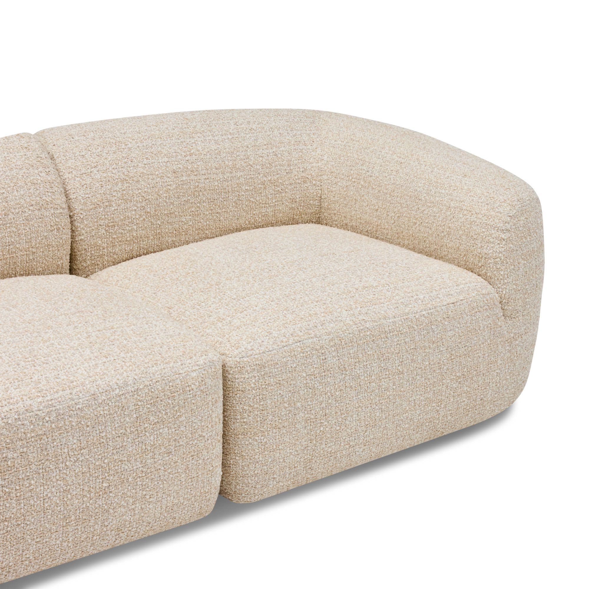 Olivia Modular Sofa Greige Pebble 2 Seat