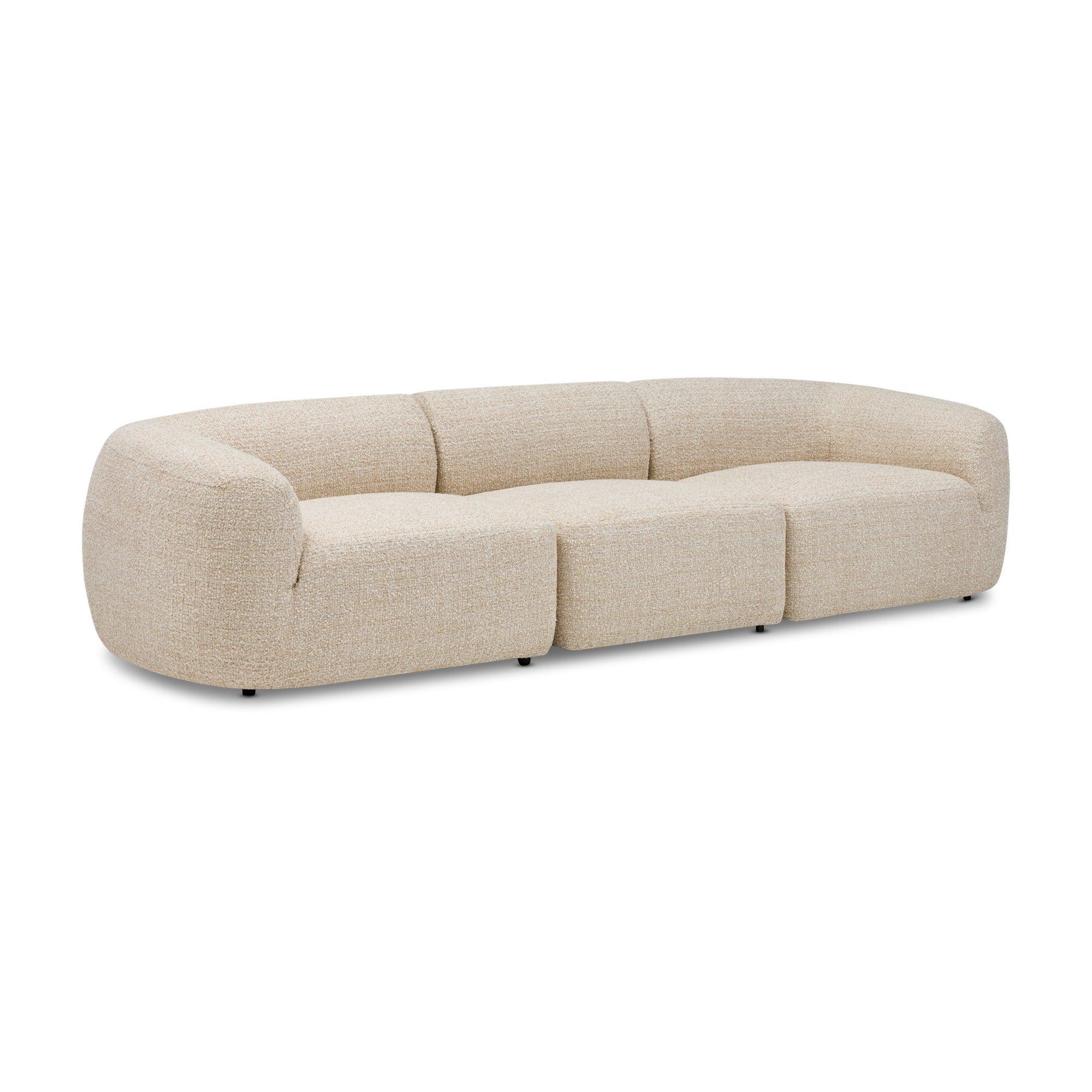 Olivia Modular Sofa Greige Pebble 3 Seat