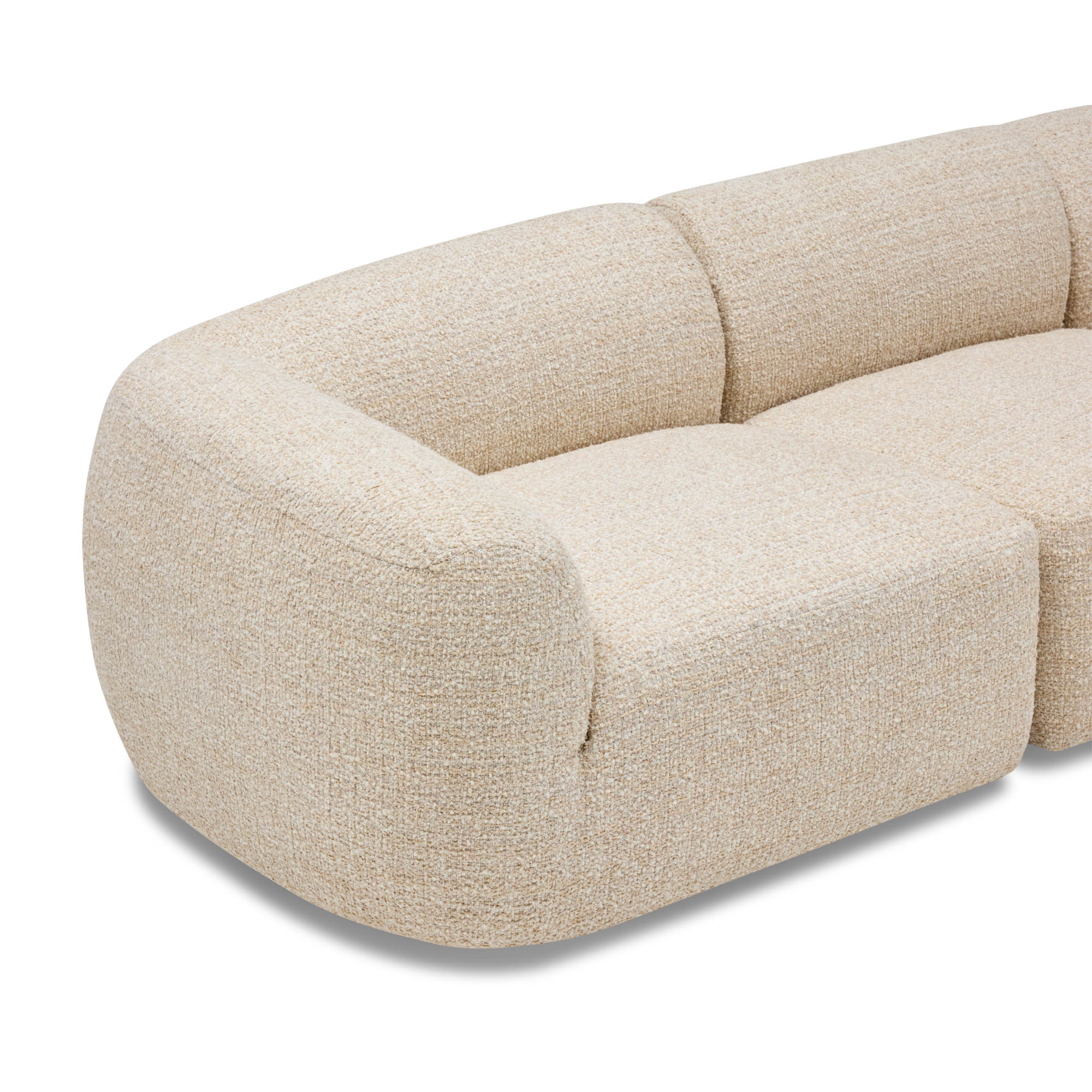 Olivia Modular Sofa Greige Pebble 3 Seat