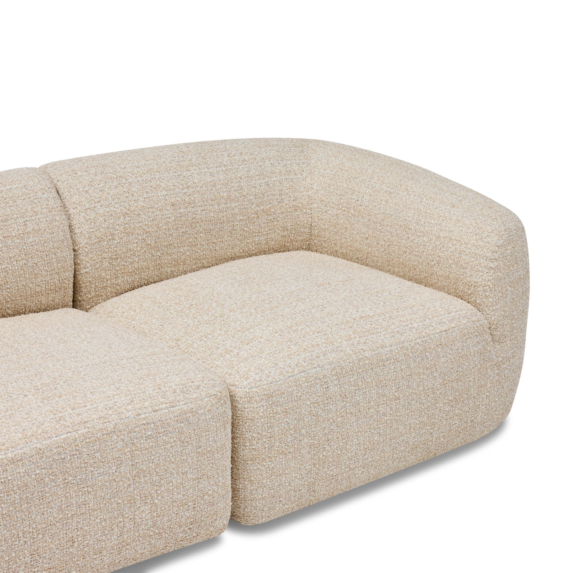 Olivia Modular Sofa Greige Pebble 3 Seat