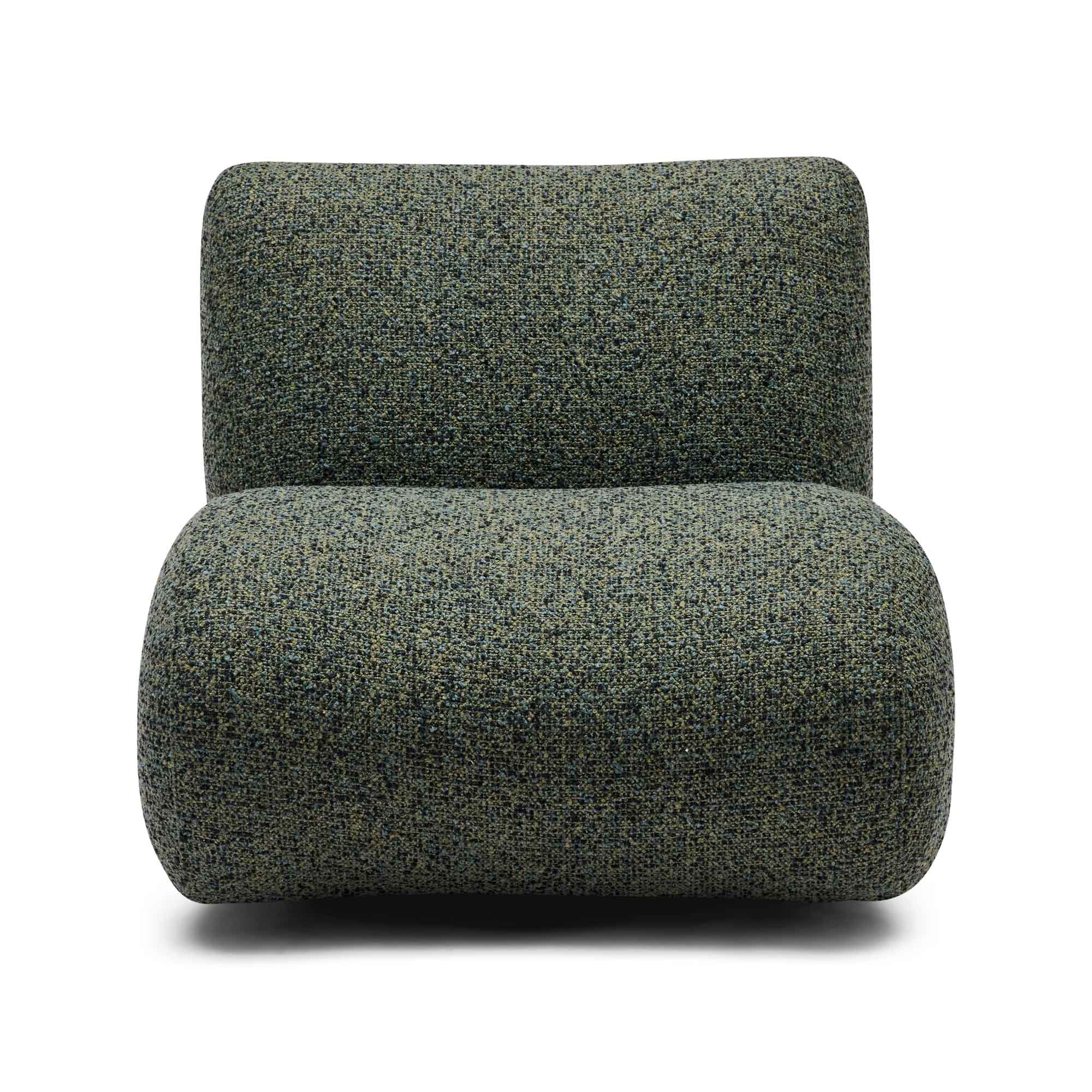 Twill Swivel Chair Pine