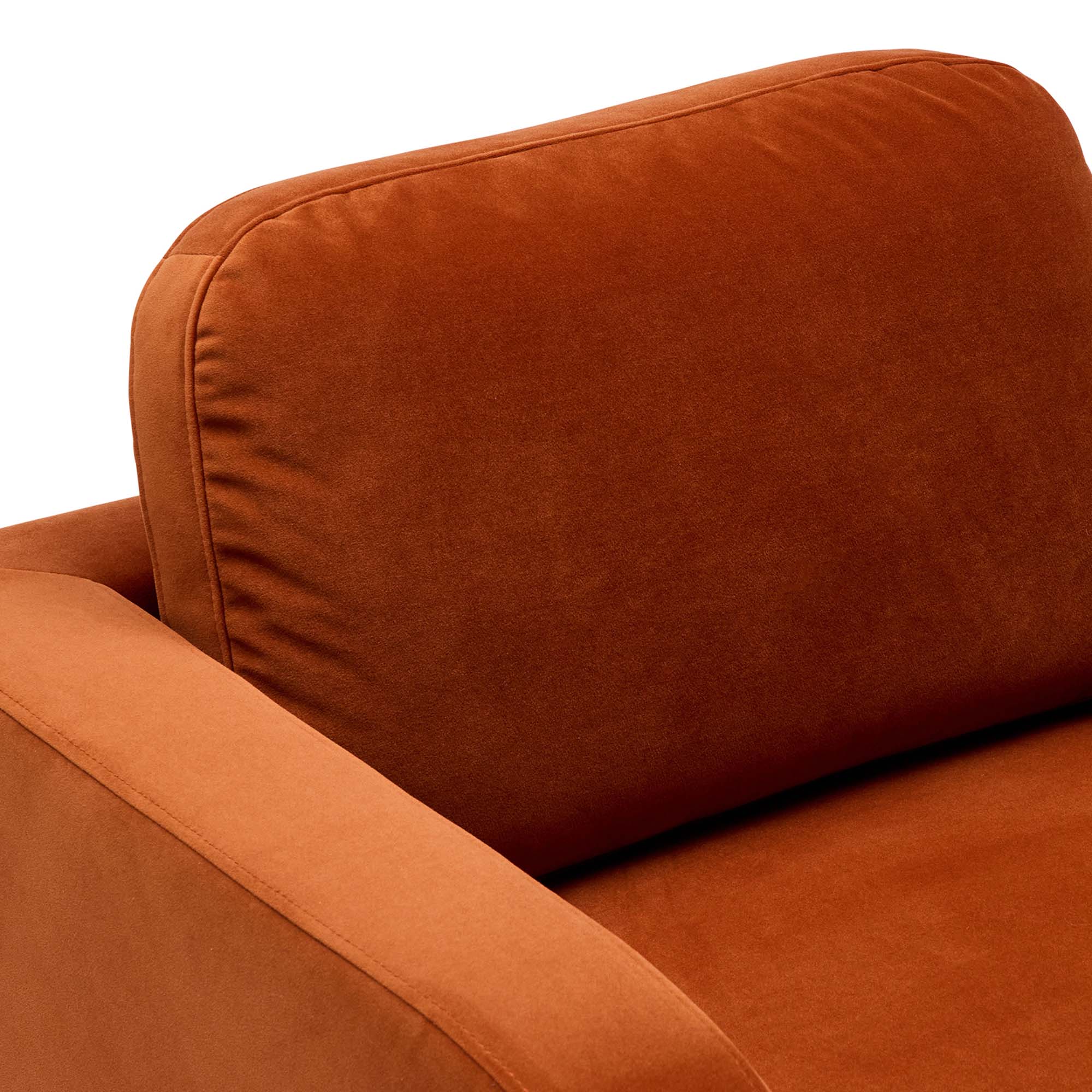 Adele Chair Tangerine Velvet