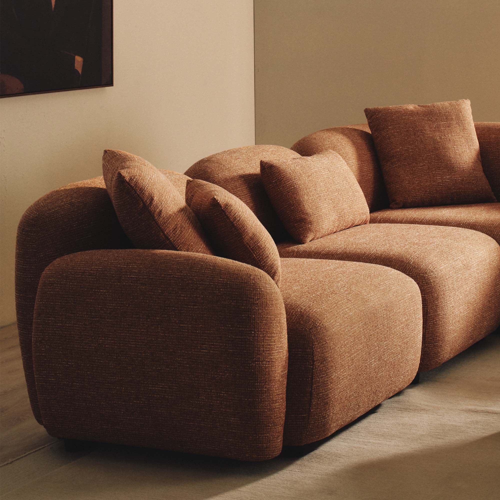 Kaia Modular Sofa Hazelnut 3 Seat