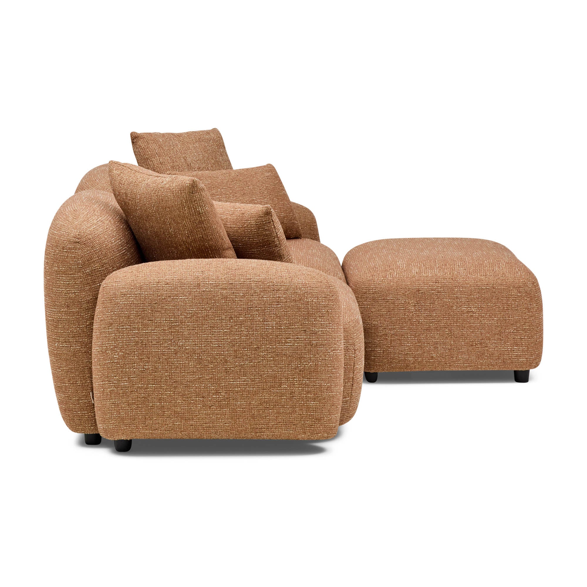 Kaia Modular Sofa Hazelnut 2 Seat with Ottoman