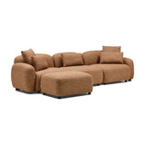 Kaia Modular Sofa Hazelnut 3 Seat with Ottoman
