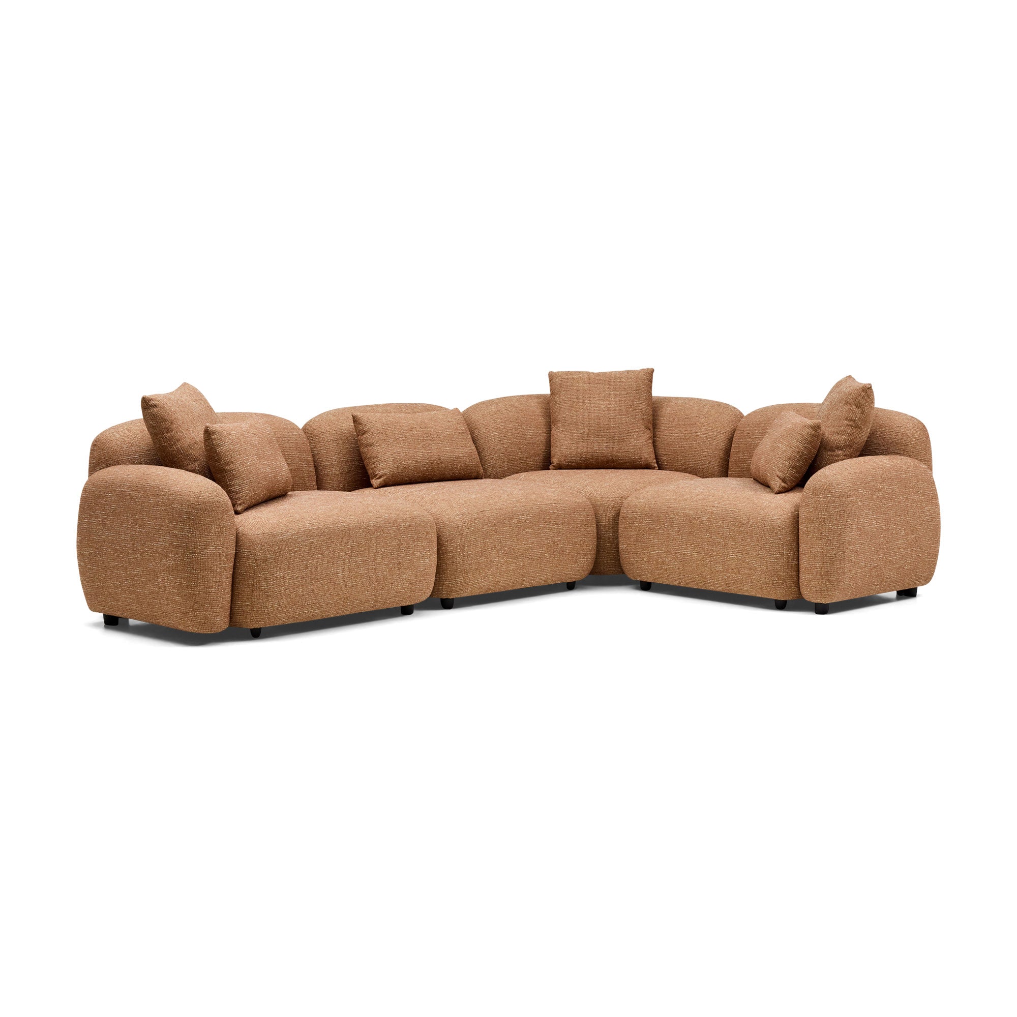 Kaia Modular Sofa Hazelnut 4 Seat Corner