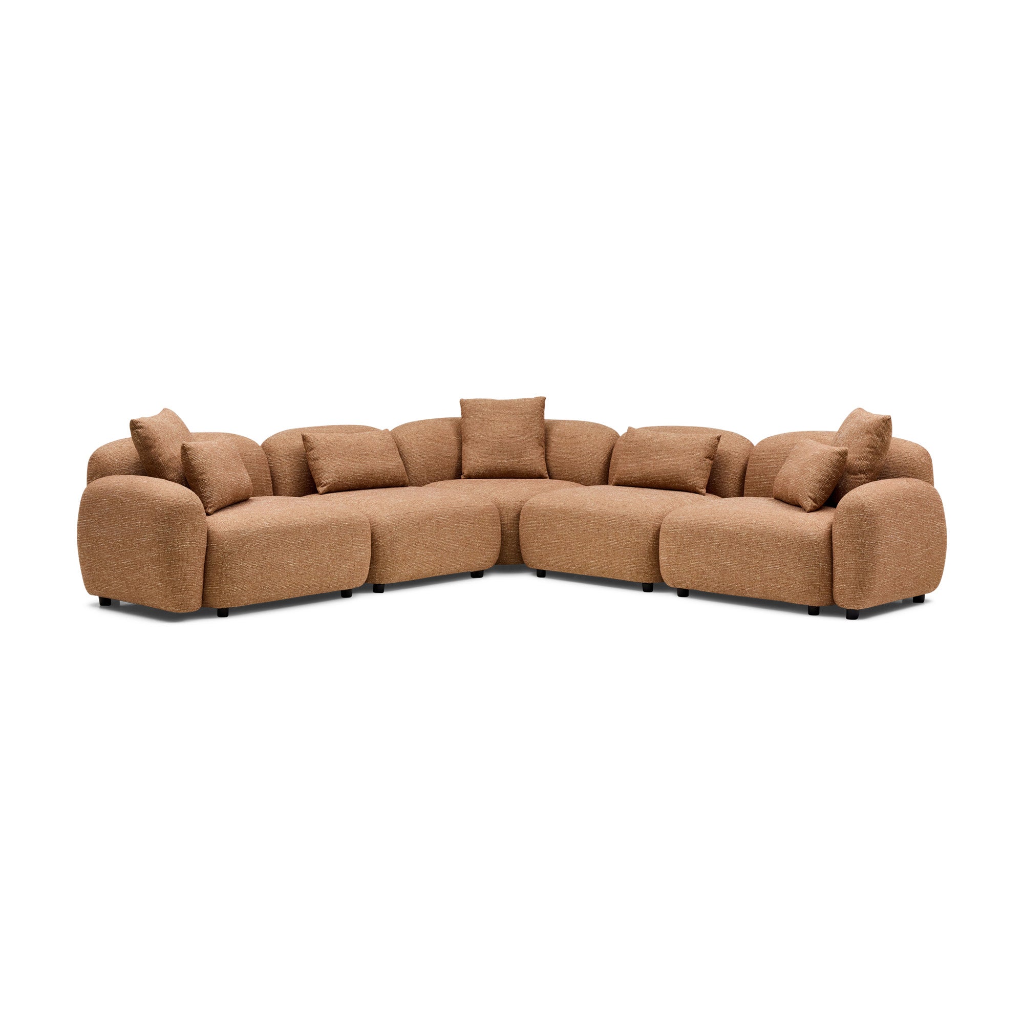 Kaia Modular Sofa Hazelnut 5 Seat Corner