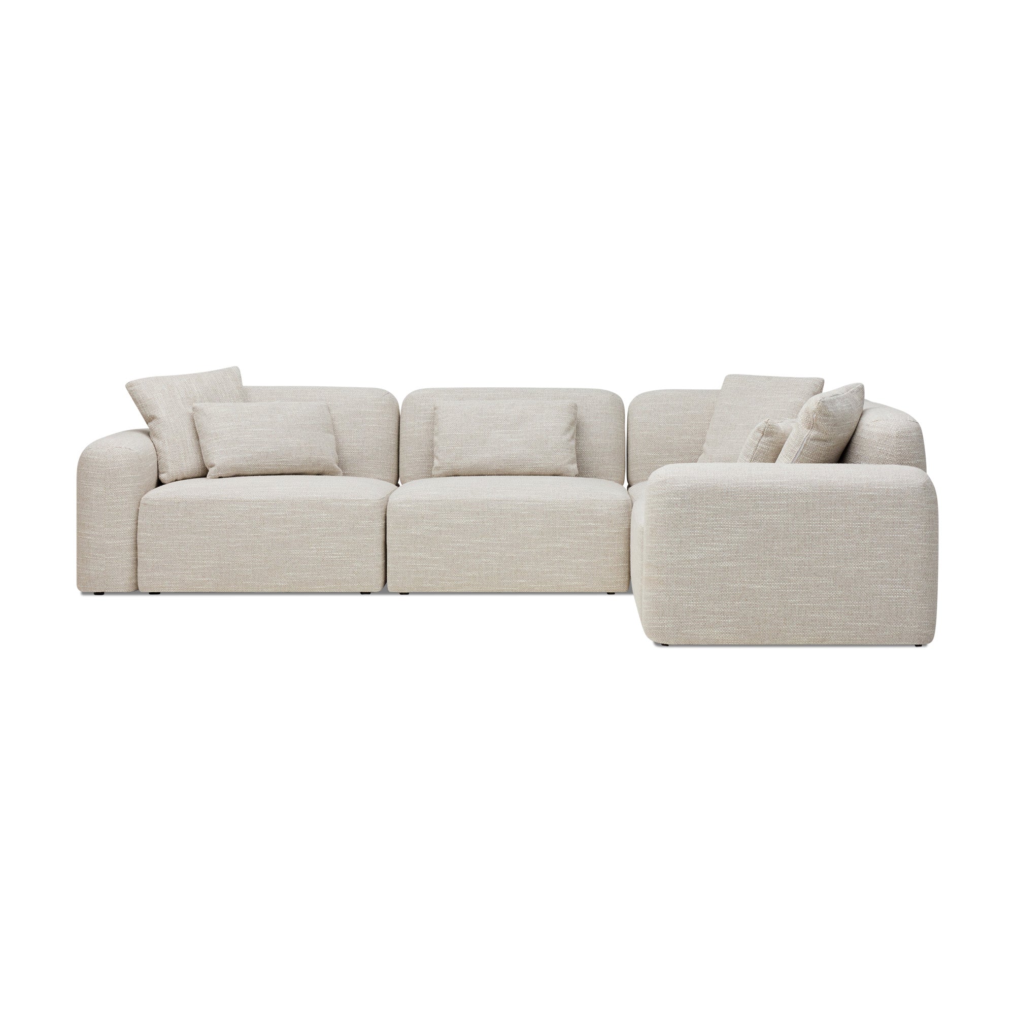 Paige Modular Sofa Oyster Weave 4 Seat Corner
