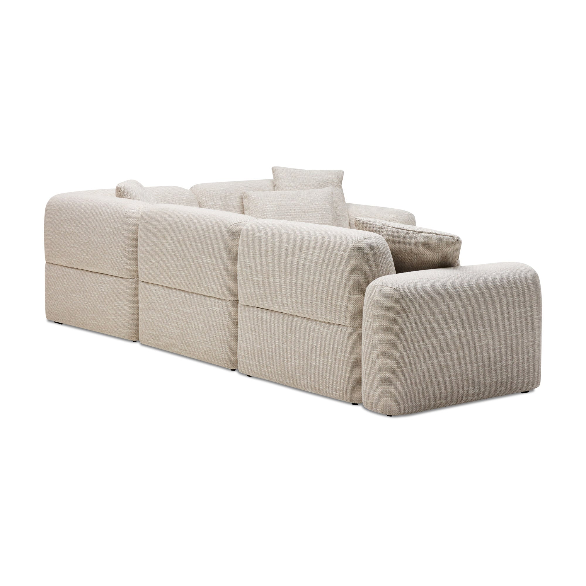 Paige Modular Sofa Oyster Weave 4 Seat Corner