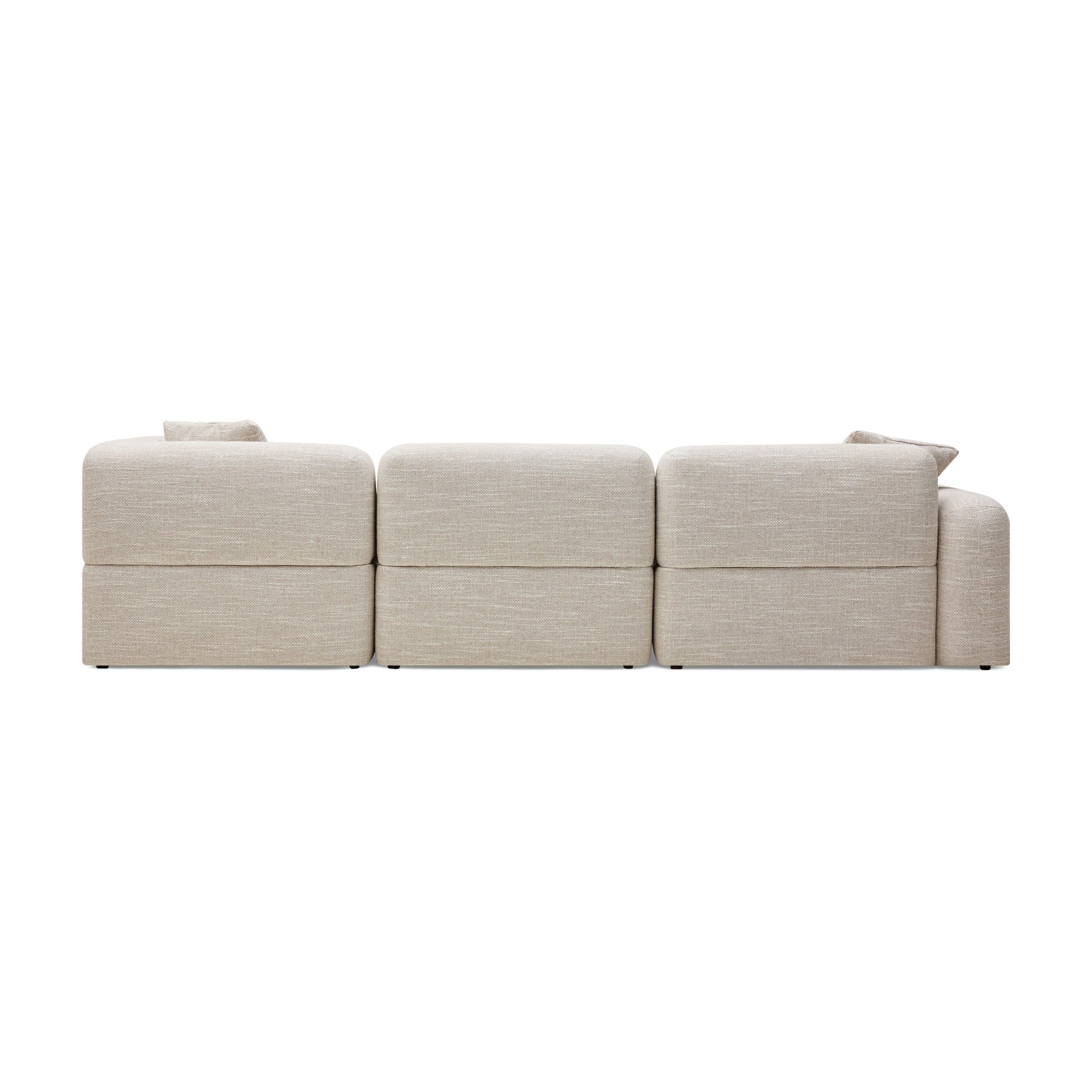 Paige Modular Sofa Oyster Weave 5 Seat Corner