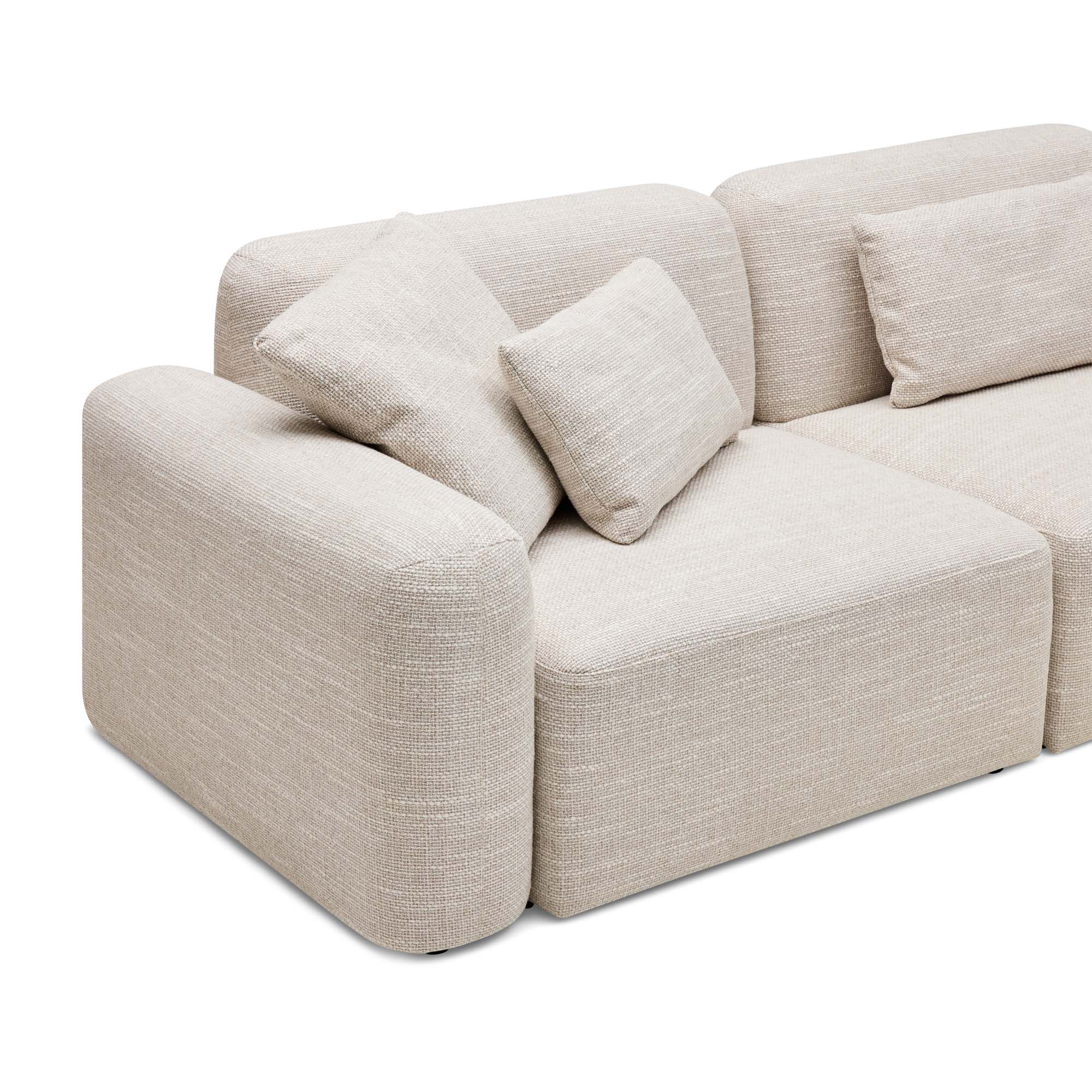 Paige Modular Sofa Oyster Weave 5 Seat Corner