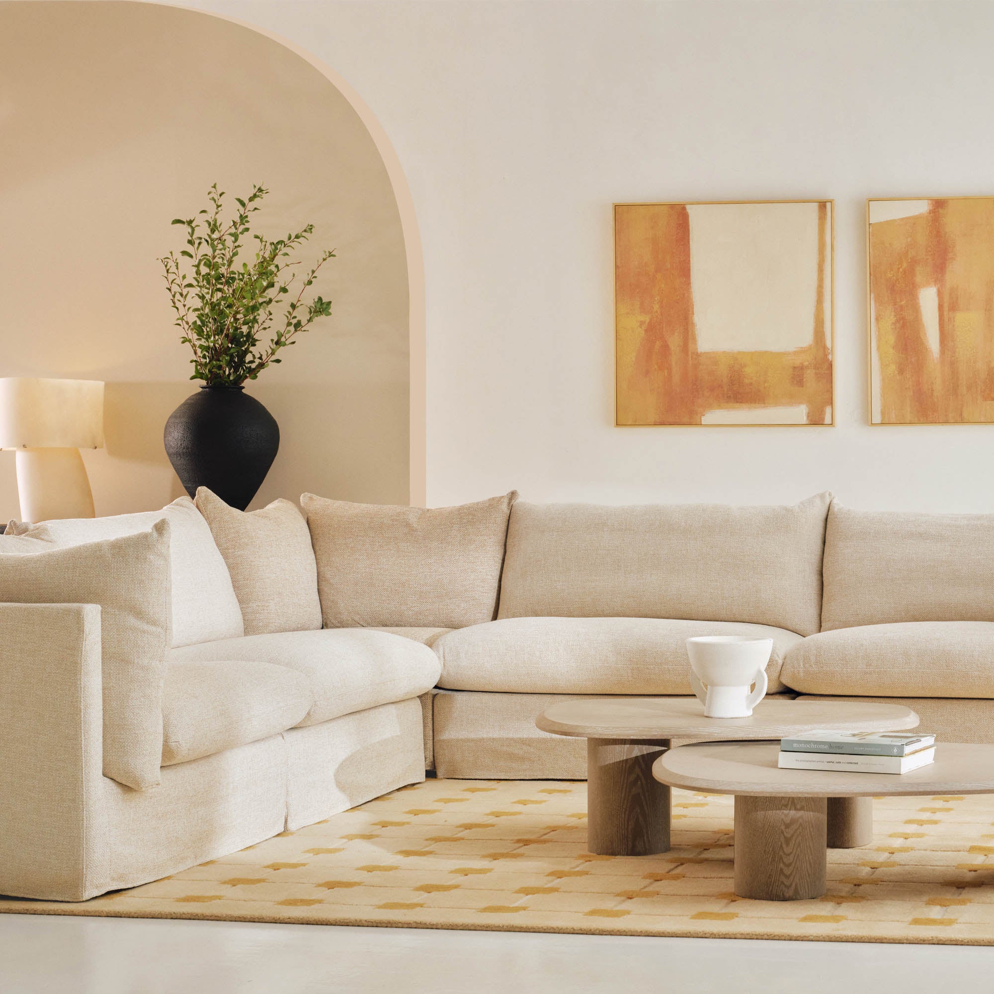 Mia Modular Sofa Dune 4 Seat Corner