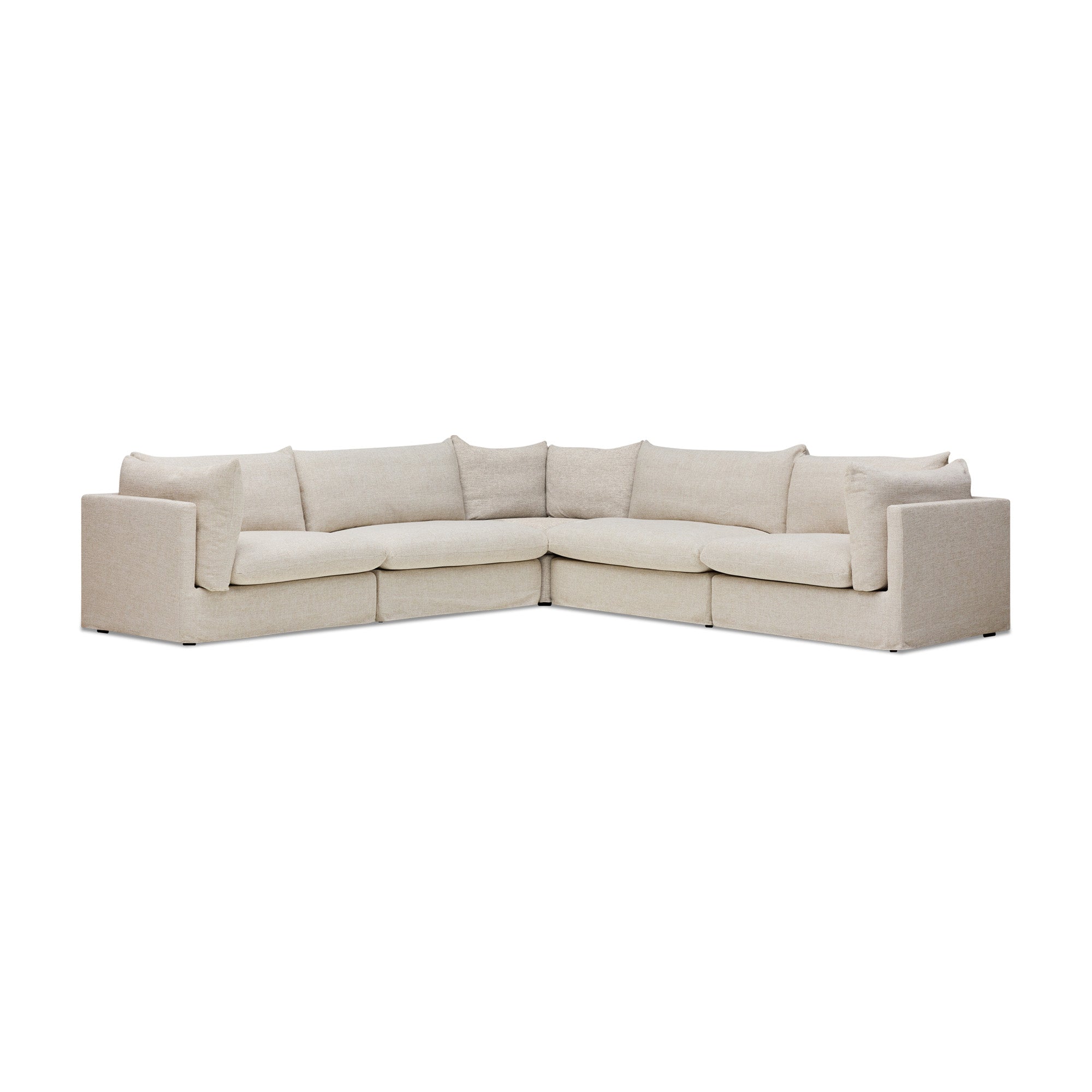 Mia Modular Sofa Dune 5 Seat Corner