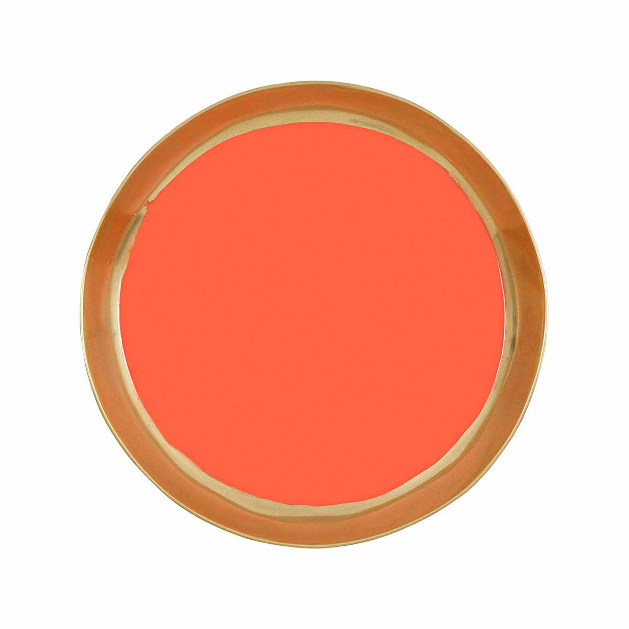 Almina Round Tray Orange