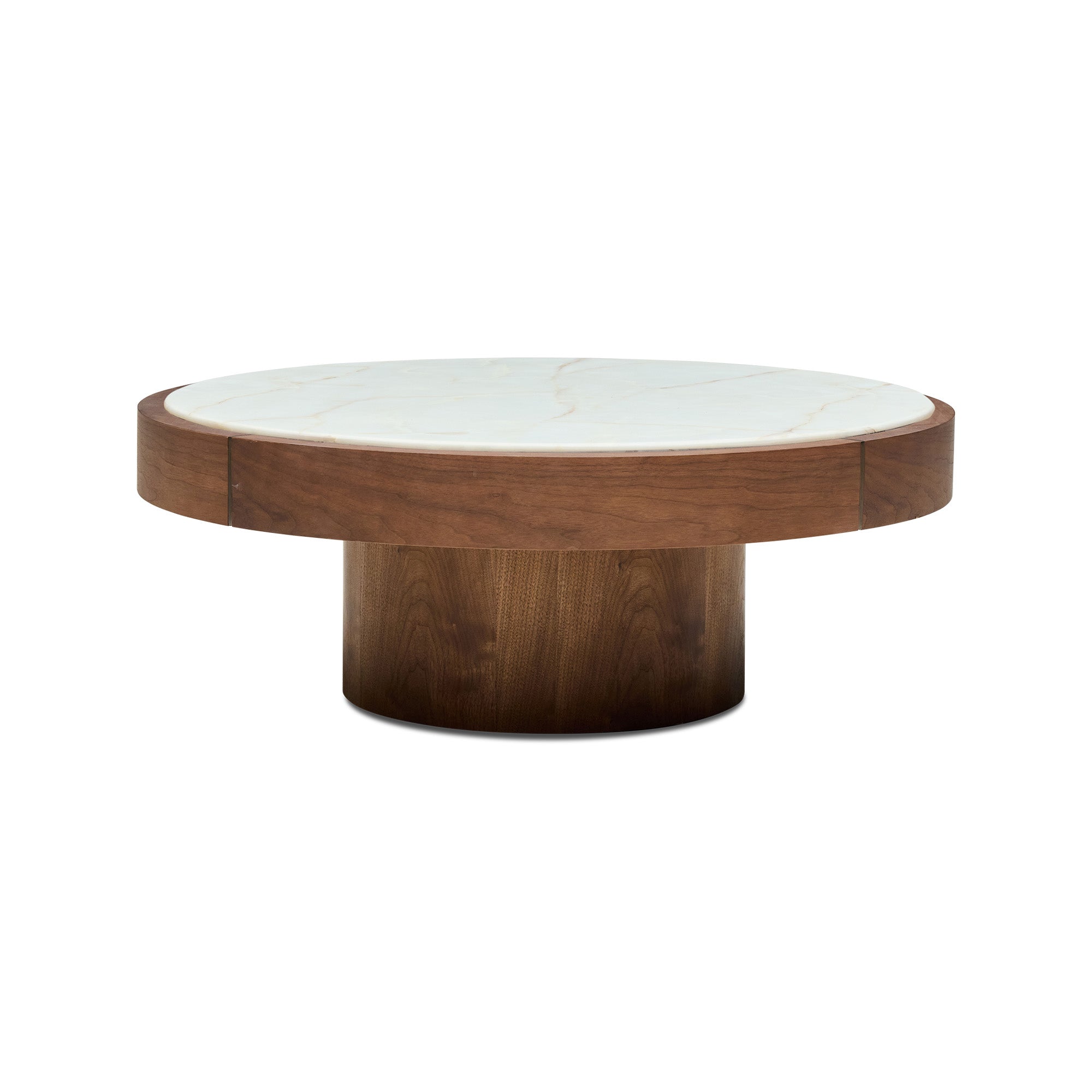 Tori Round Coffee Table Halo Walnut Large