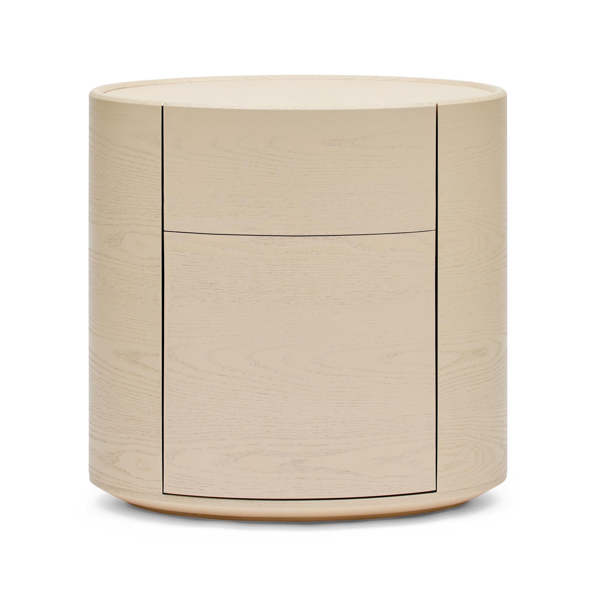 Veda Oval Bedside White Ash