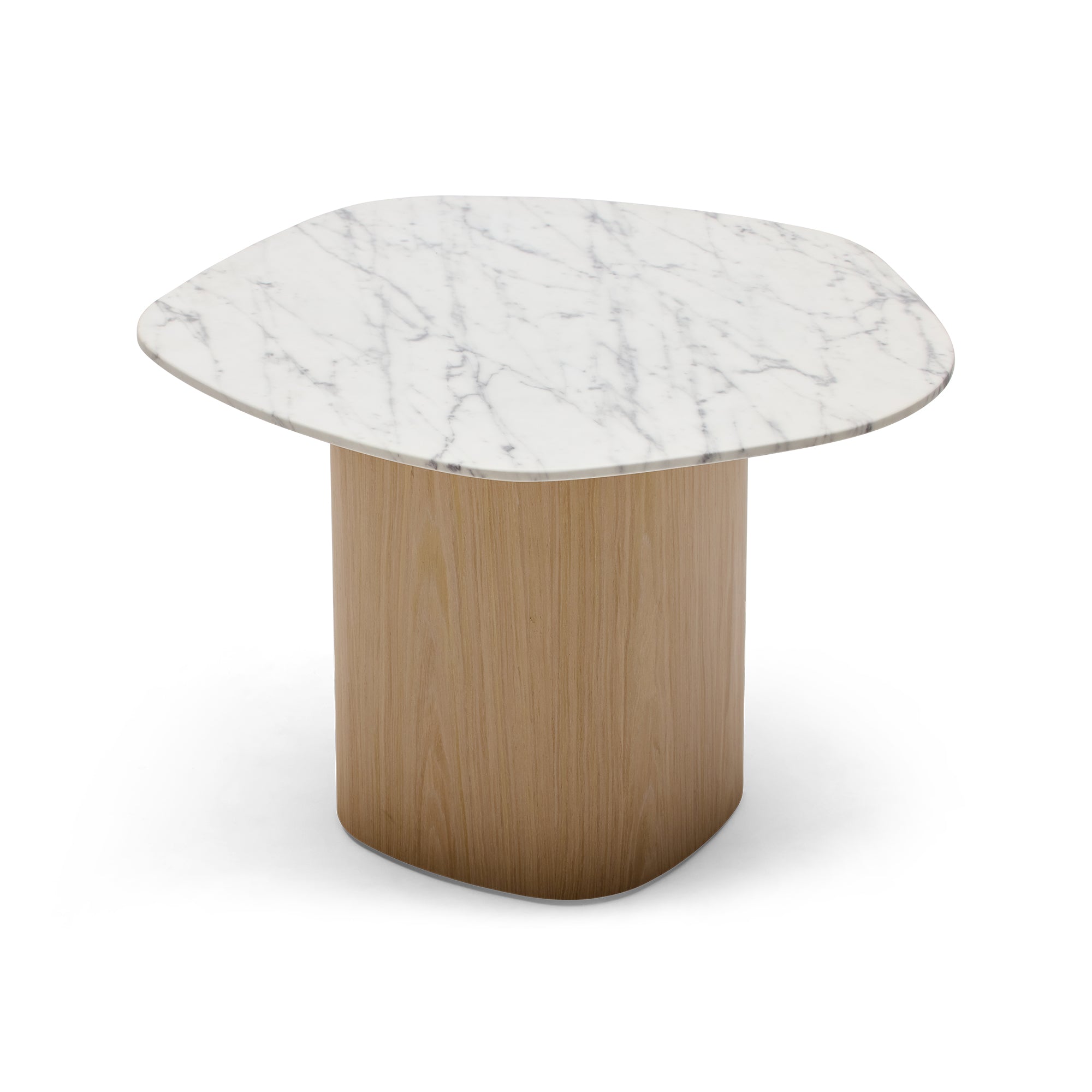 Lola Side Table Blonde Carrara Marble