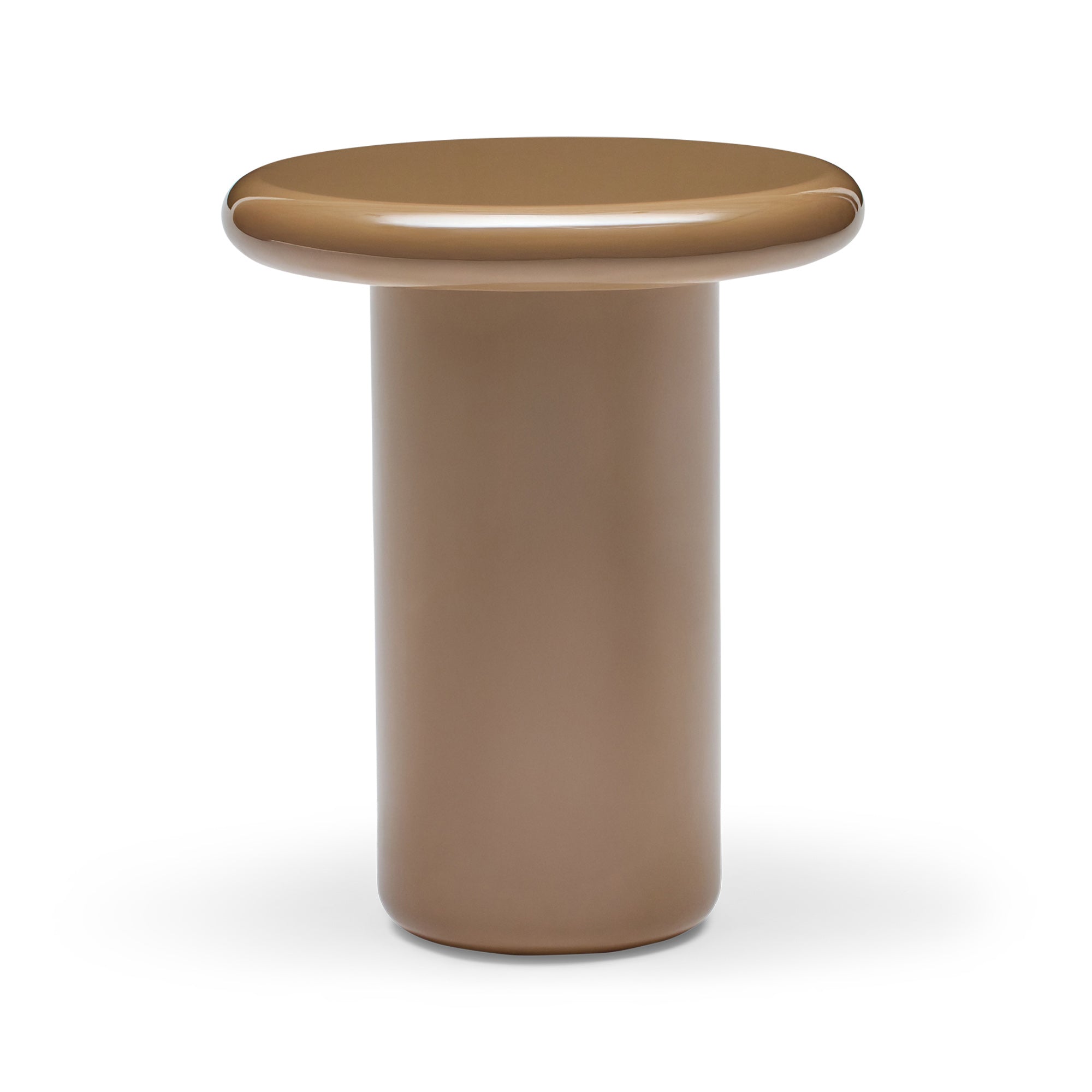 Fleur Side Table Cappuccino Gloss