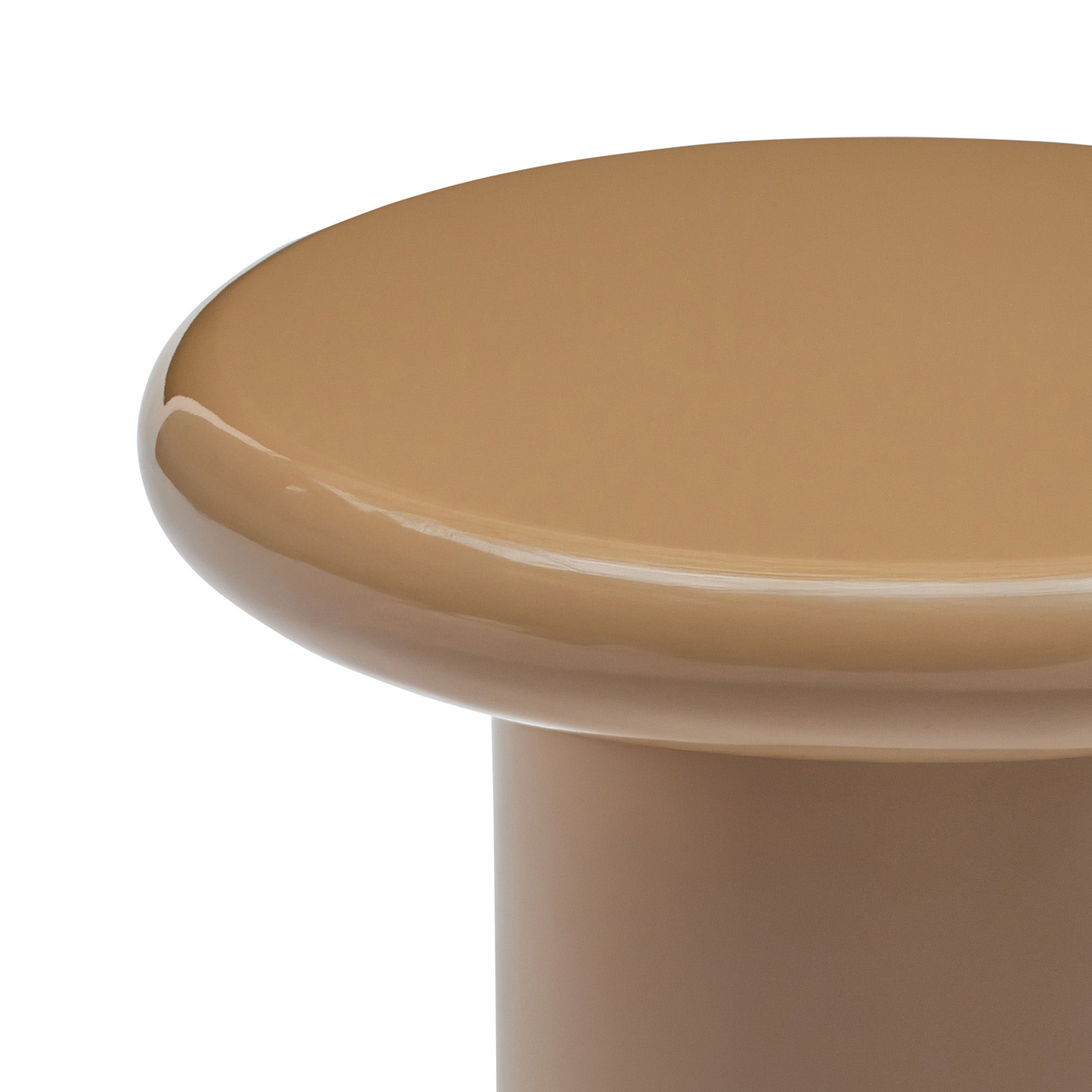 Fleur Side Table Cappuccino Gloss