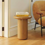 Fleur Side Table Dark Cappuccino Gloss