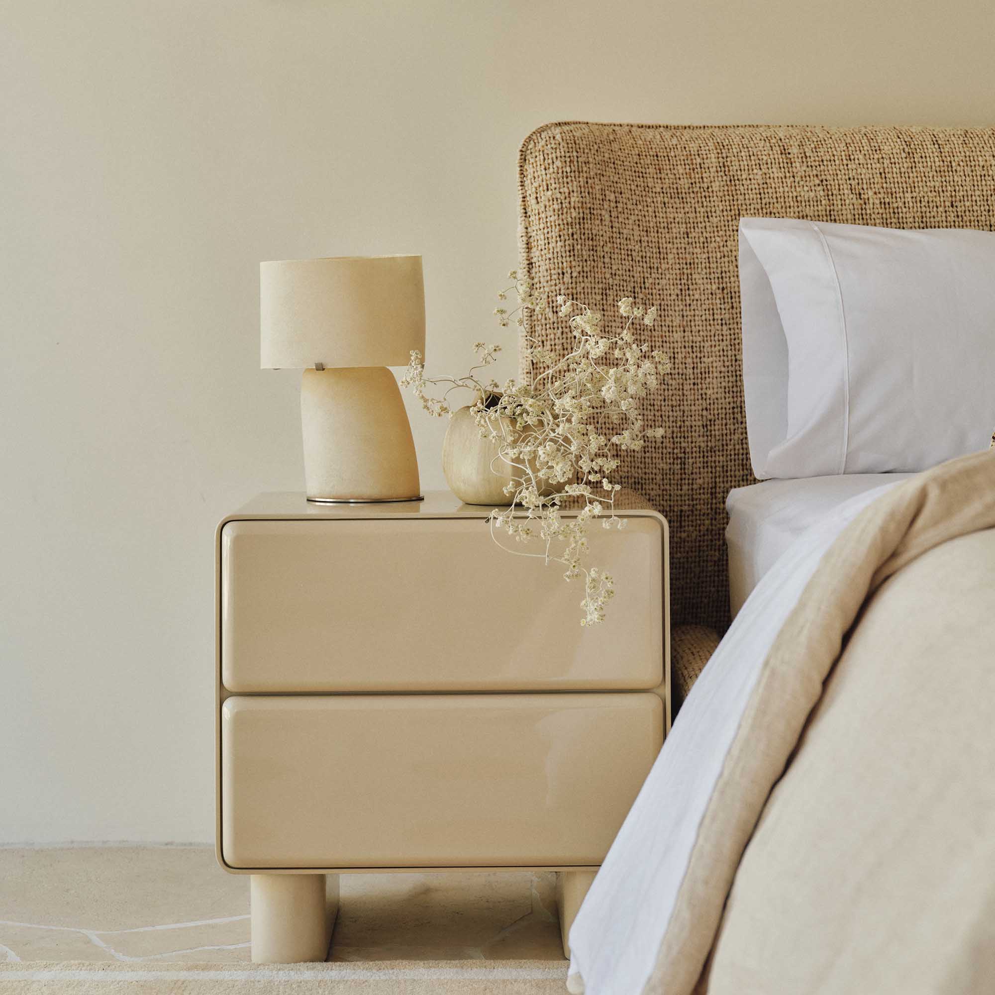 Brae Bedside Beige Gloss