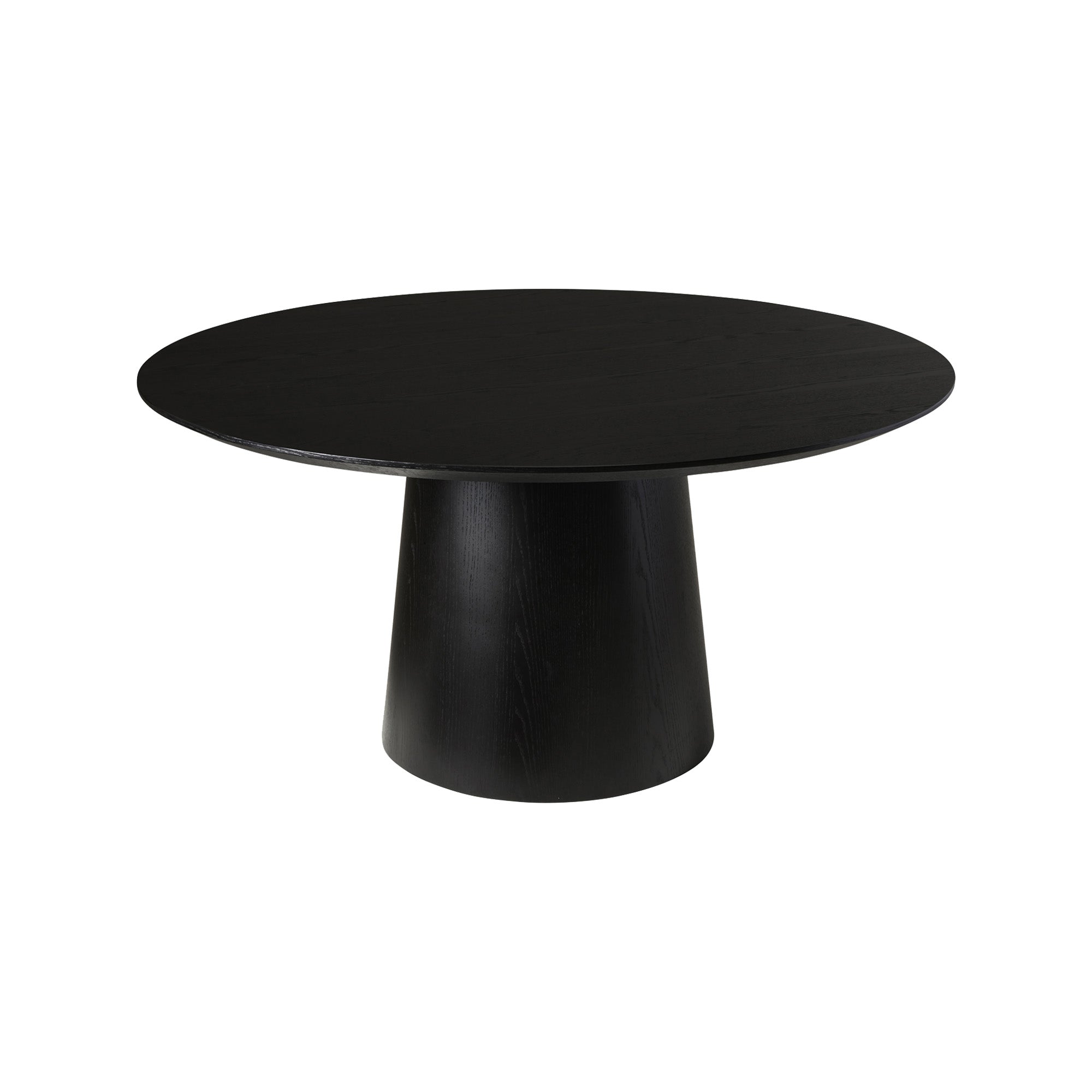 Pippa Round Dining Table Black Large