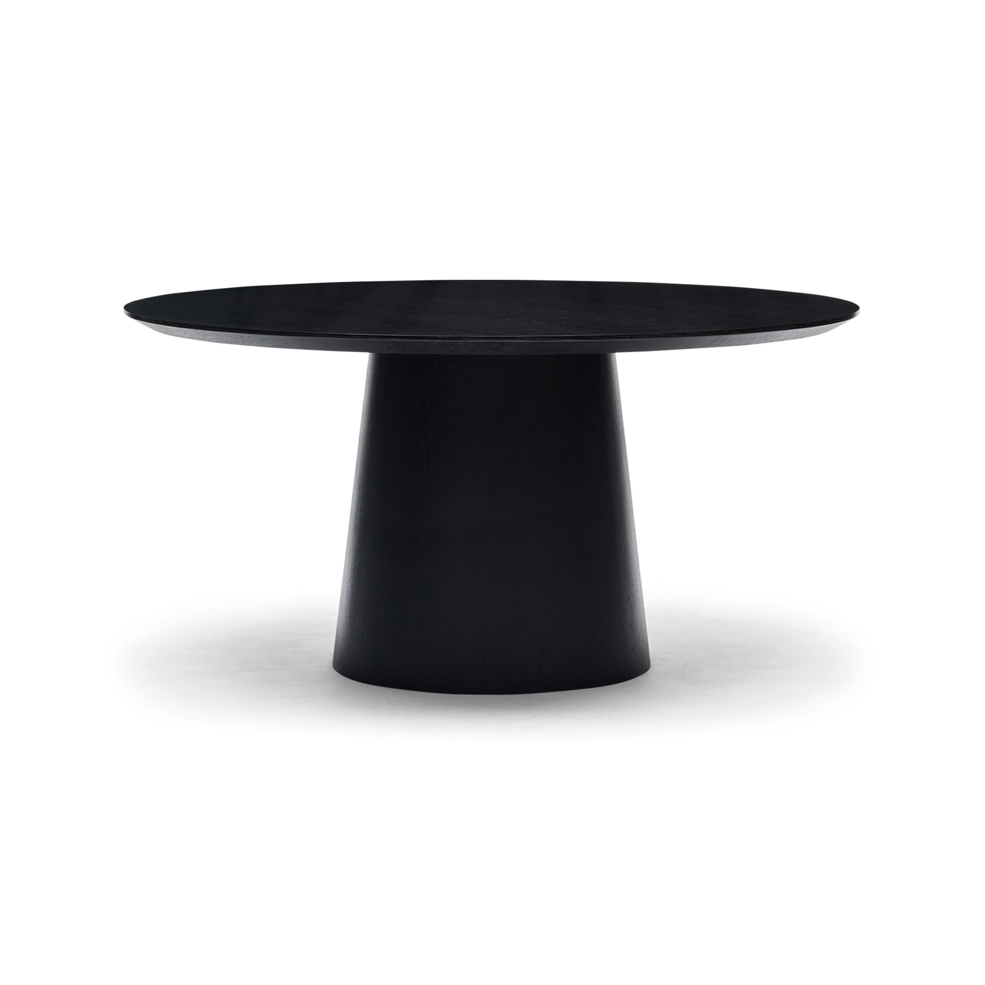 Pippa Round Dining Table Black Small