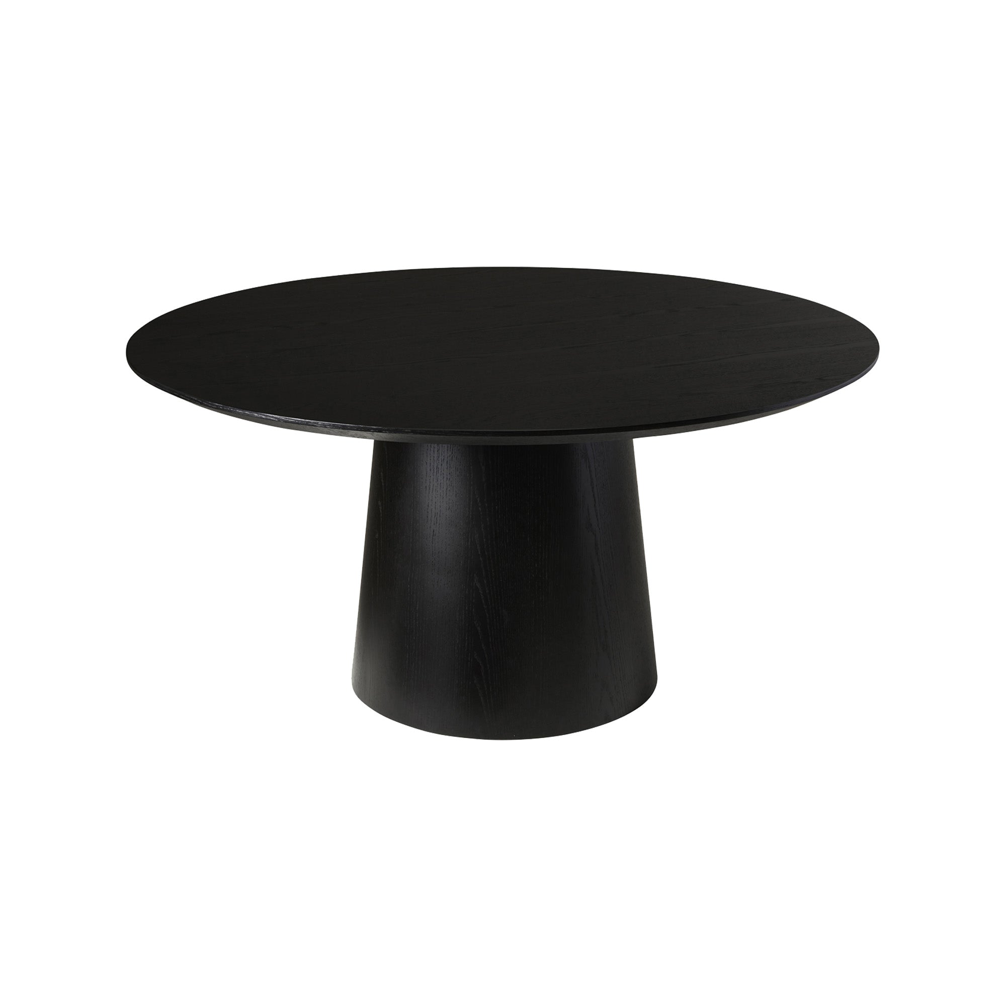 Small black round online dining table