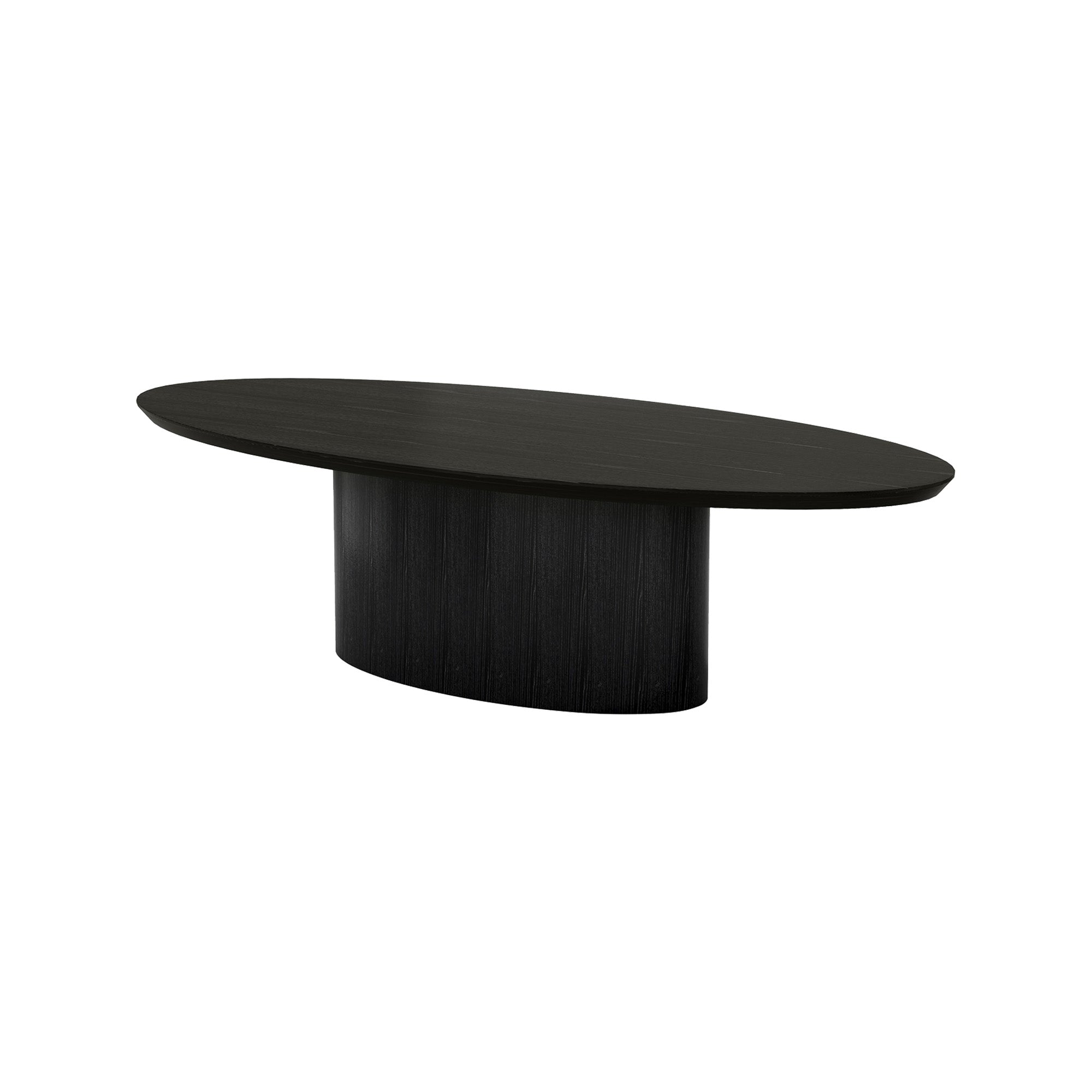 Pippa Oval Dining Table Black Medium