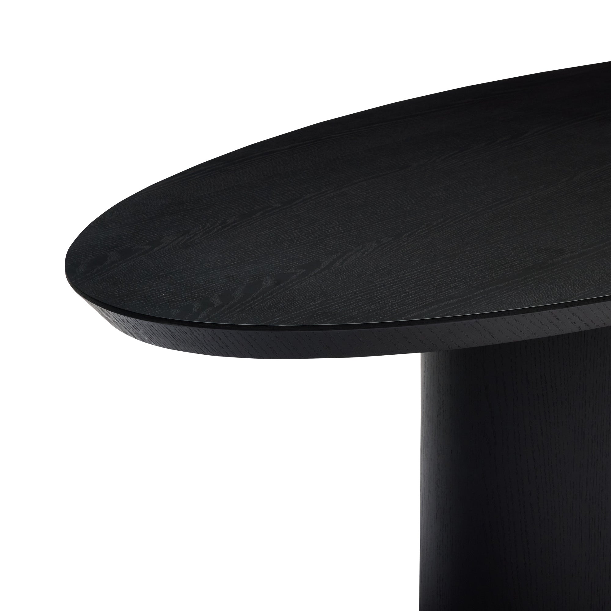 Pippa Oval Dining Table Black Medium