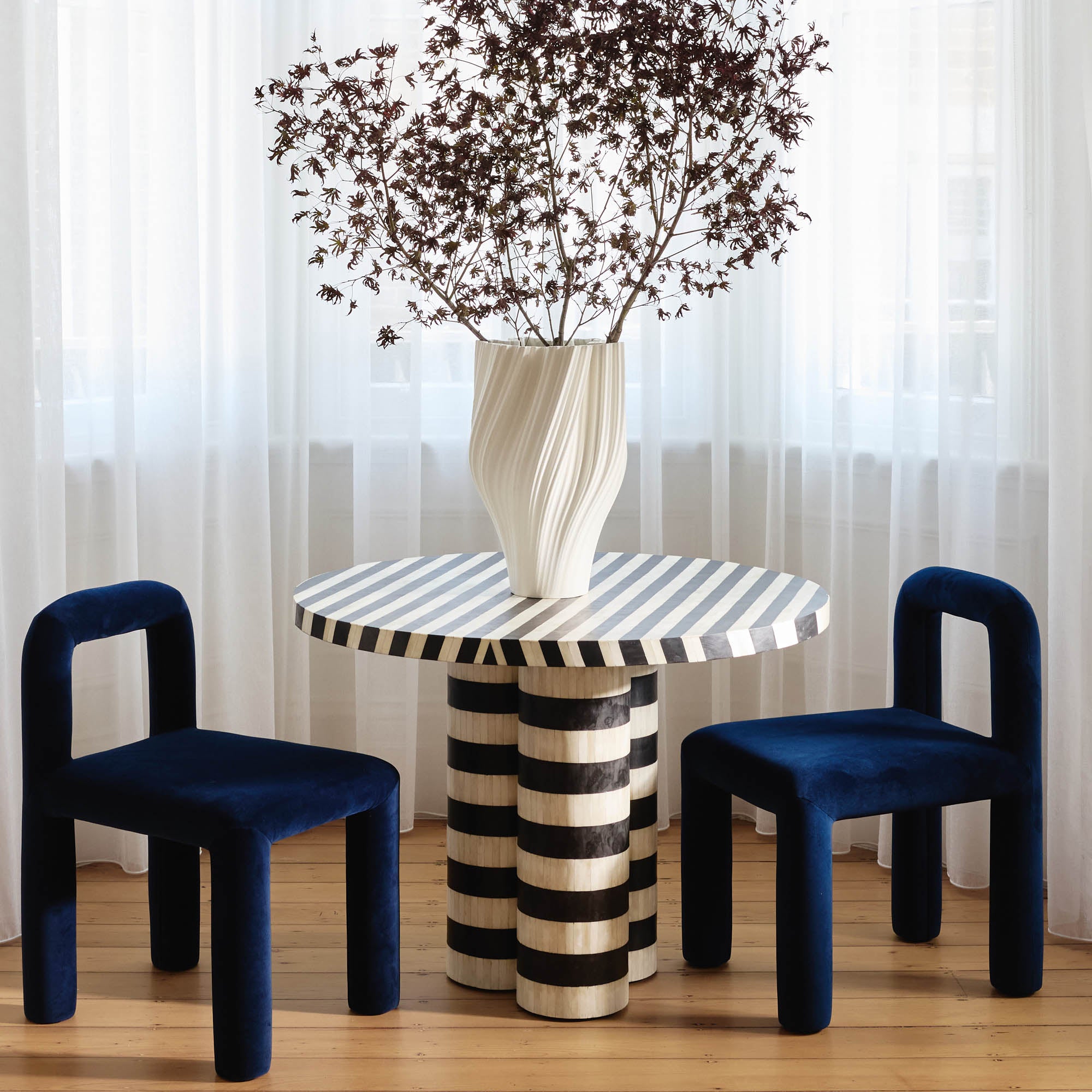 Zara Dining Chair Navy