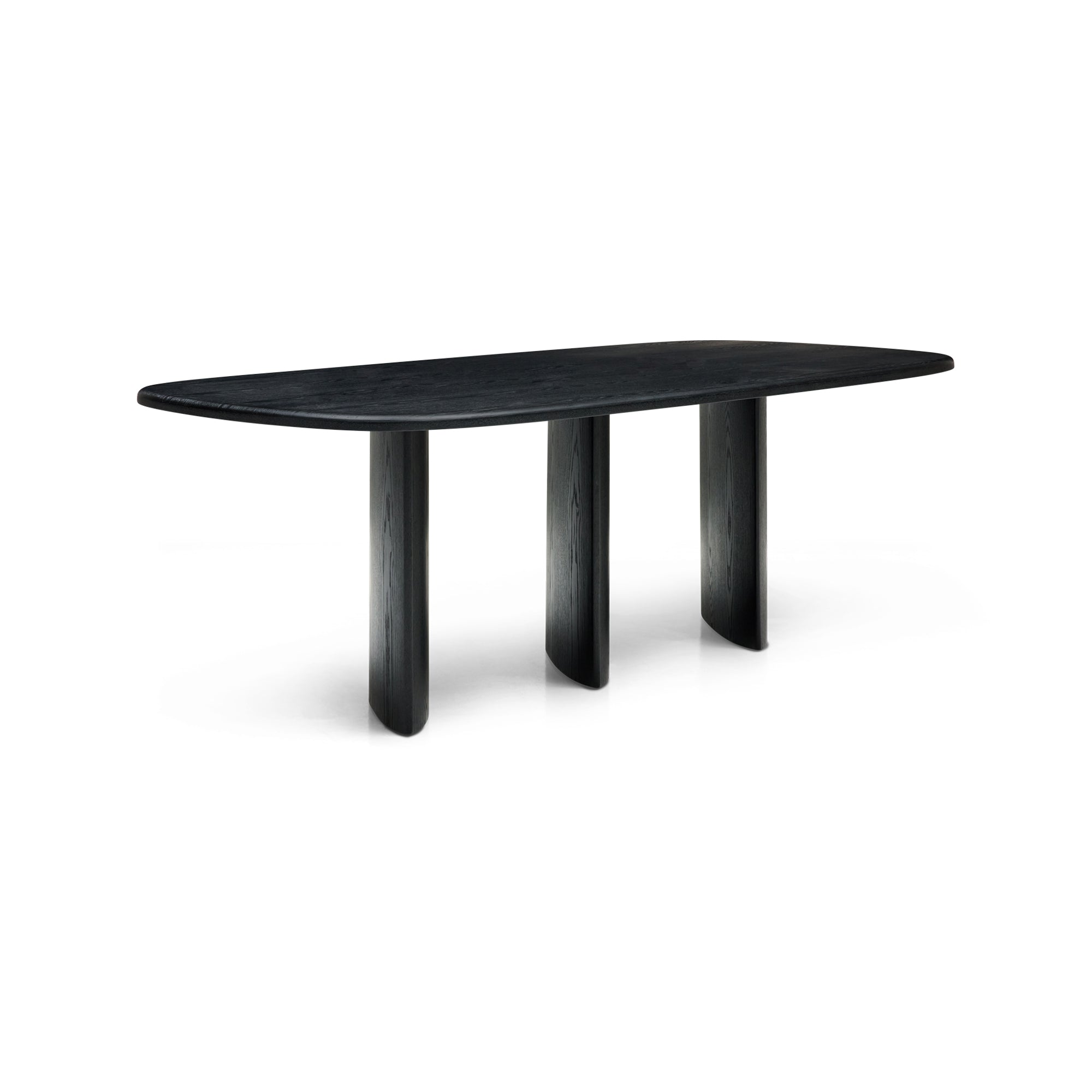 Halo Dining Table Black Ash