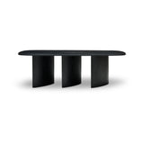 Halo Dining Table Black Ash