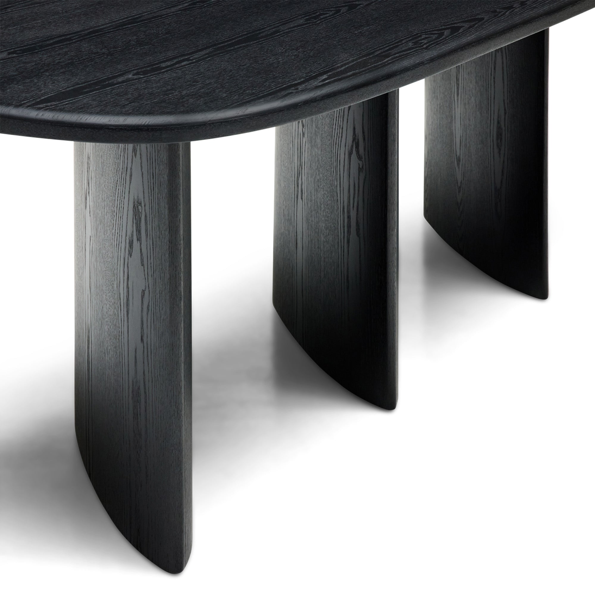 Halo Dining Table Black Ash
