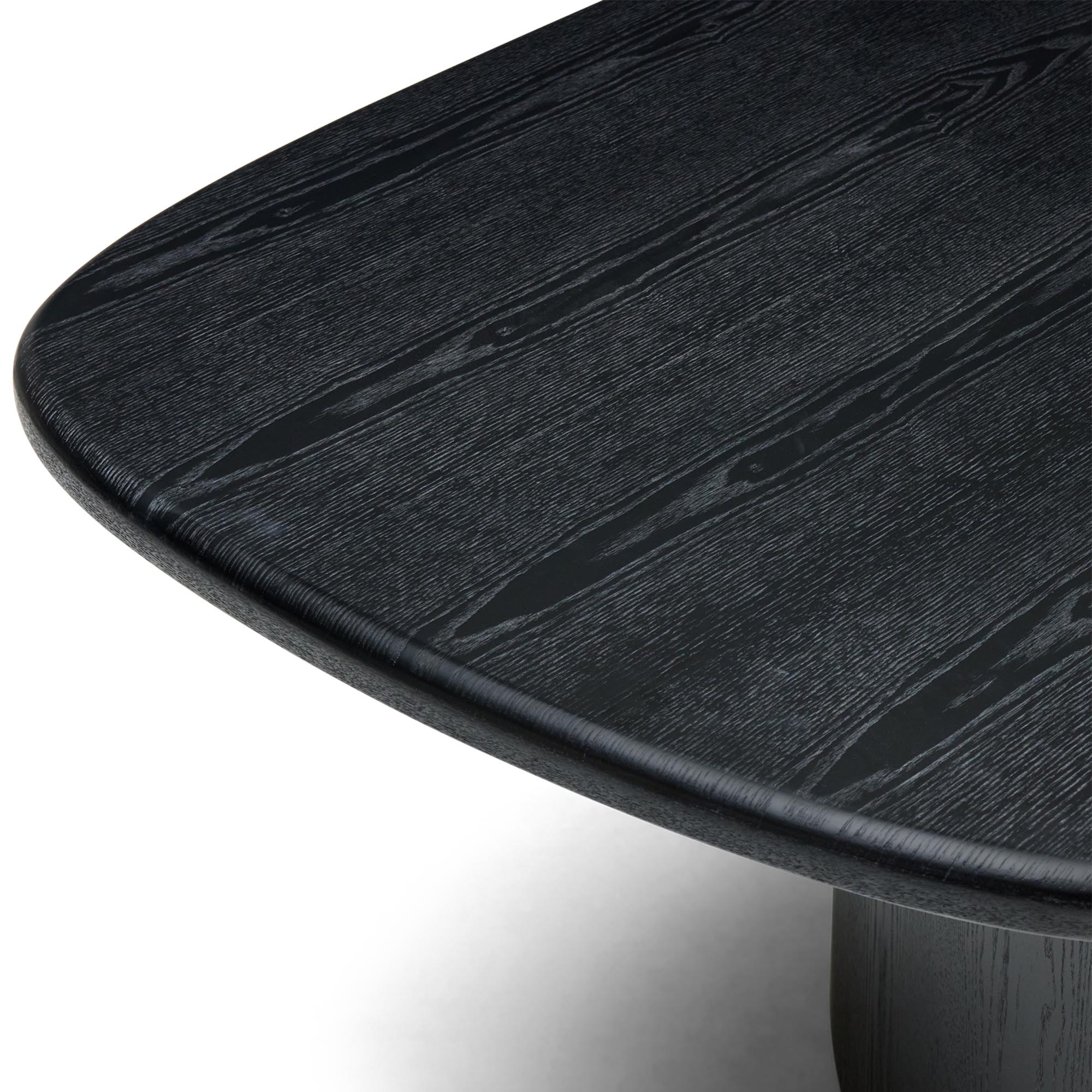 Halo Dining Table Black Ash