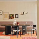 Halo Dining Table Black Ash