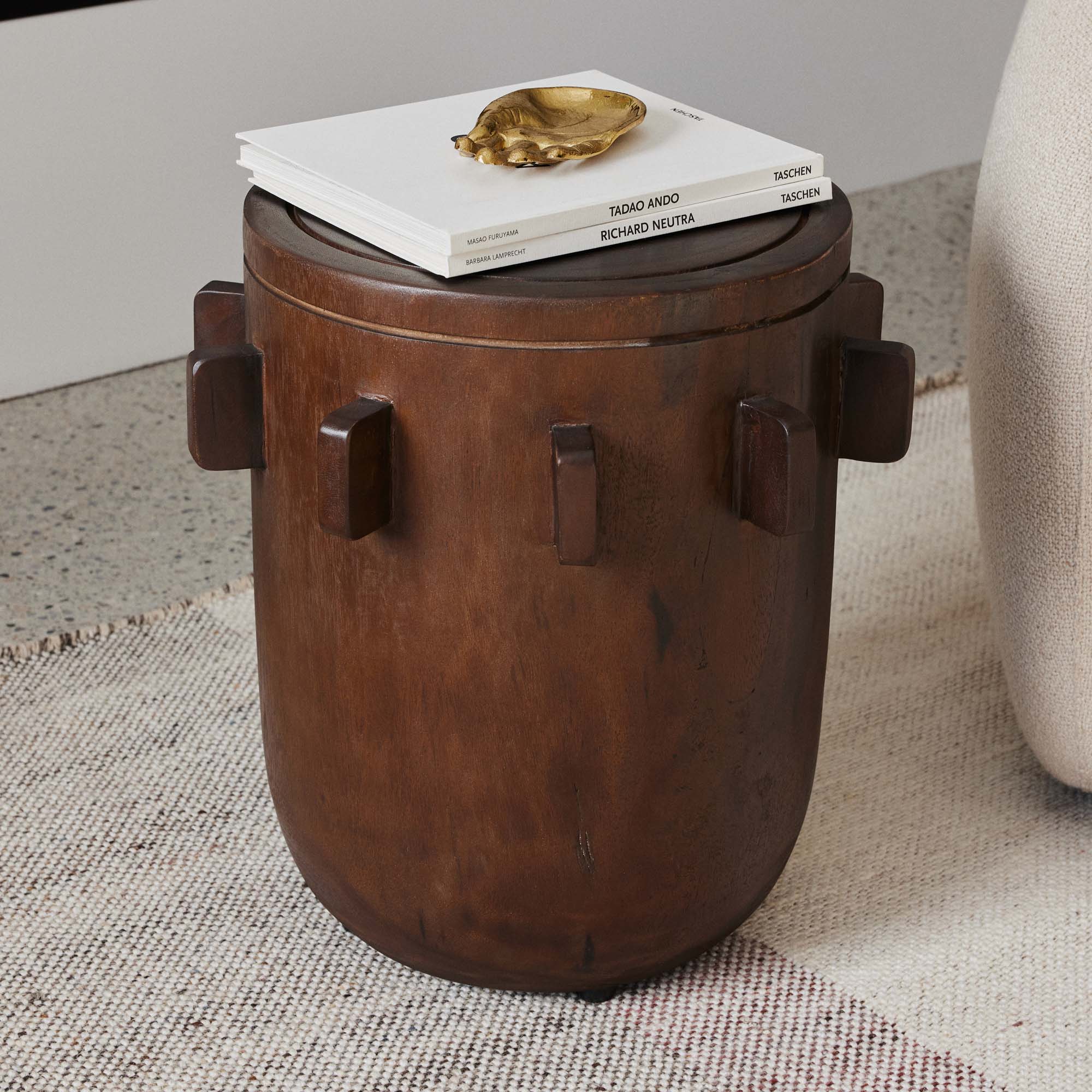 Maiko Side Table Brown