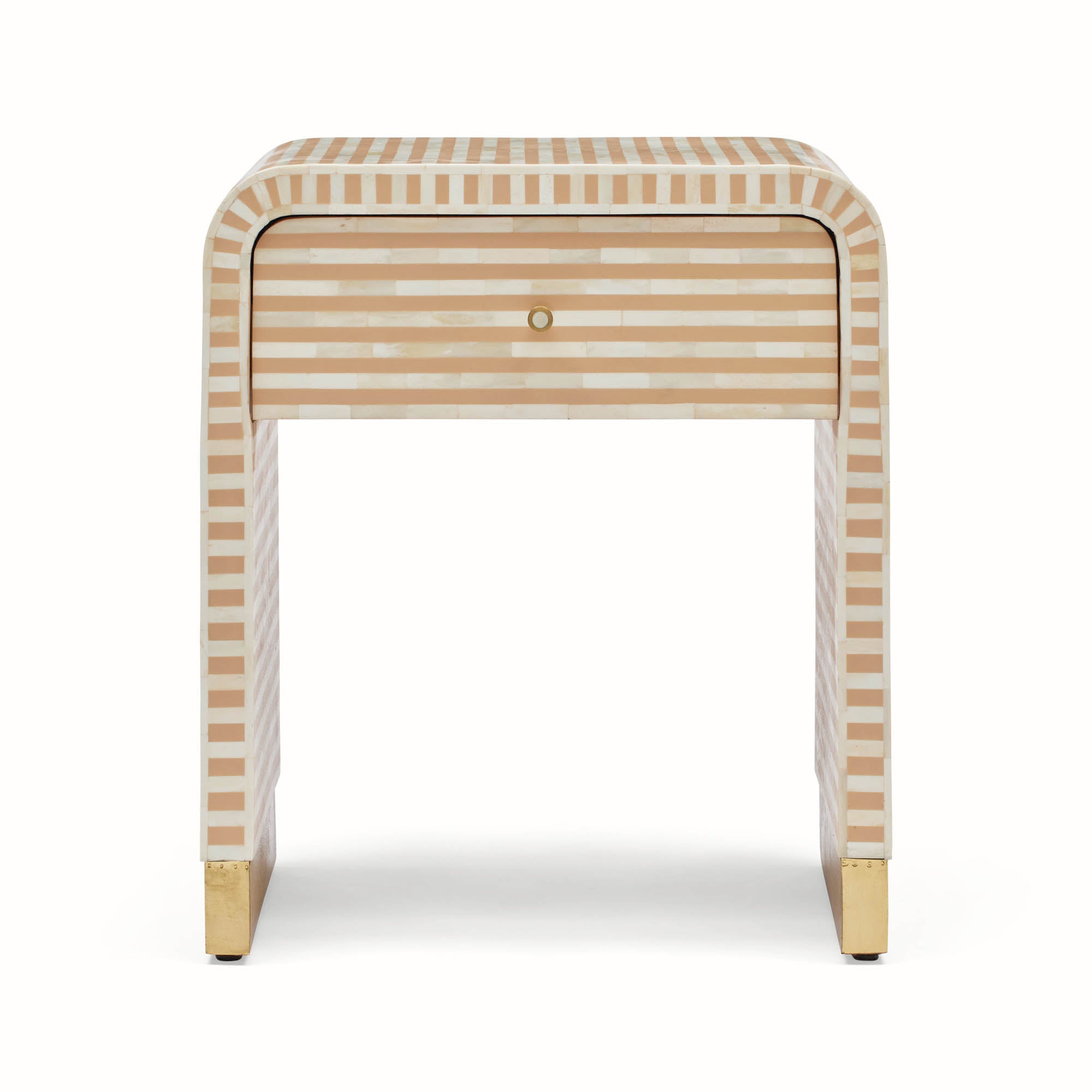 Amo Bone Inlay Bedside Almond