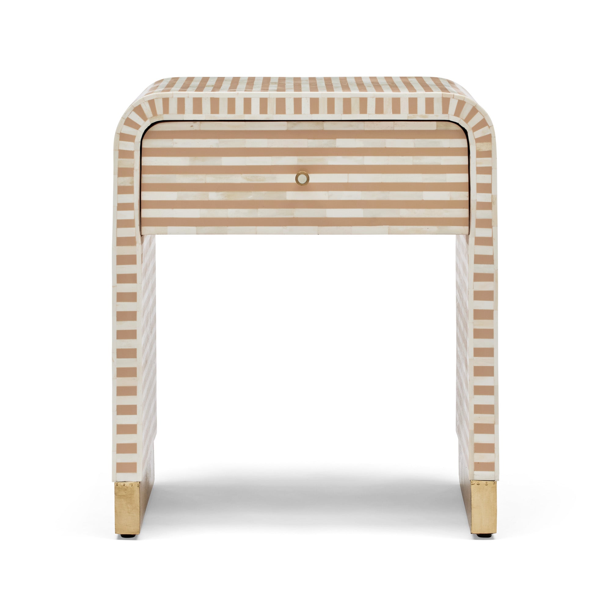 Amo Bone Inlay Bedside Almond