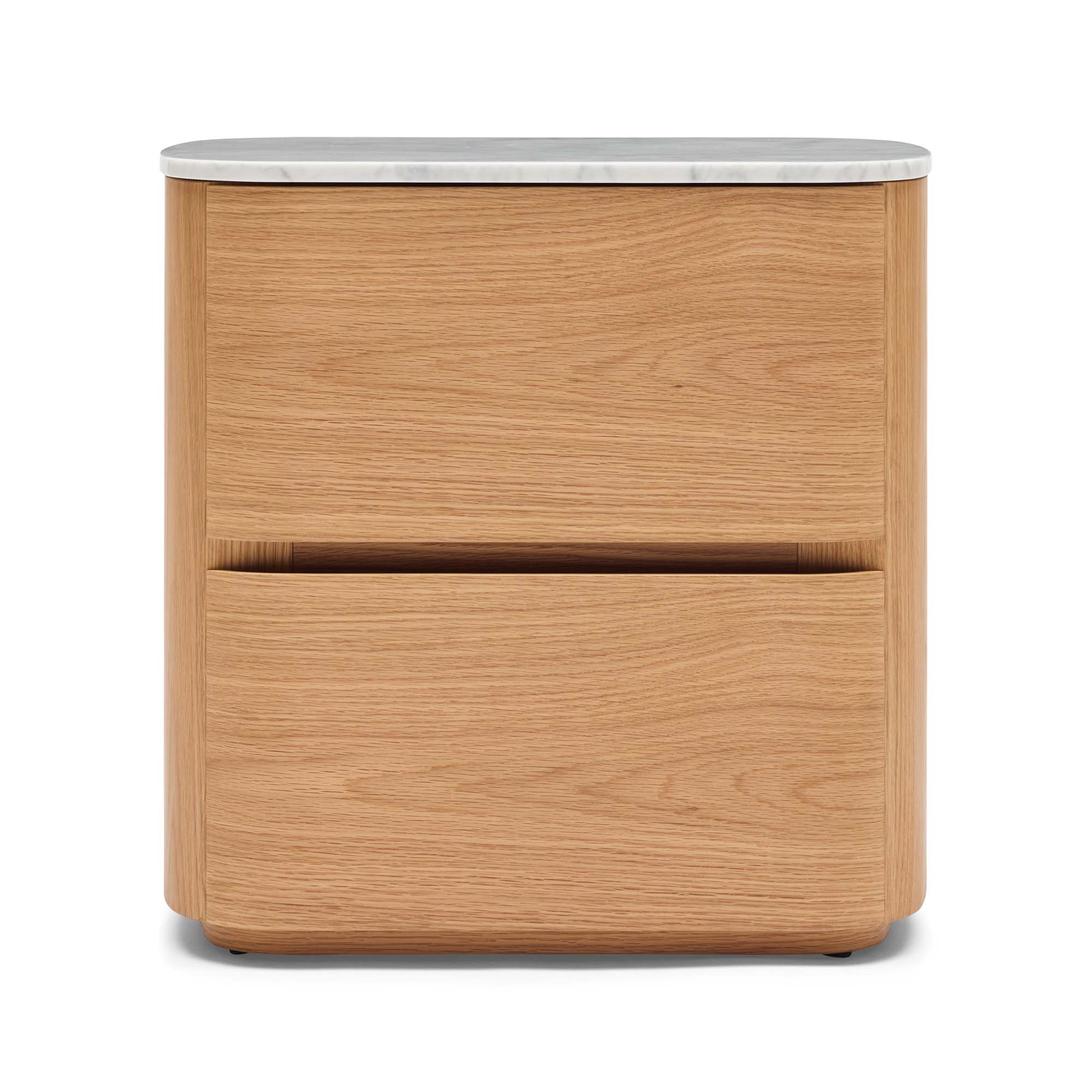 Alza Bedside Natural Carrara Marble Sample