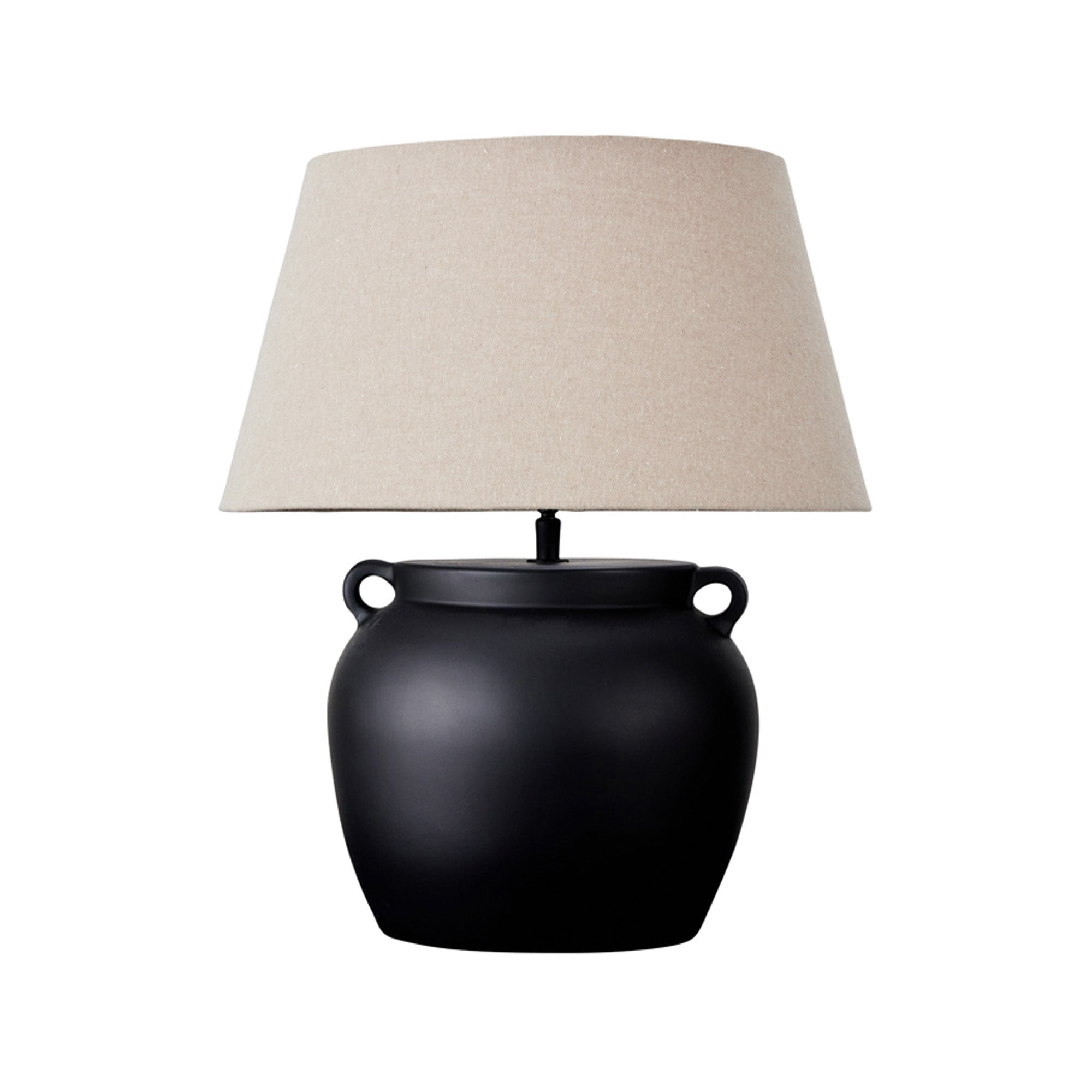 Lugo Ceramic Lamp Black