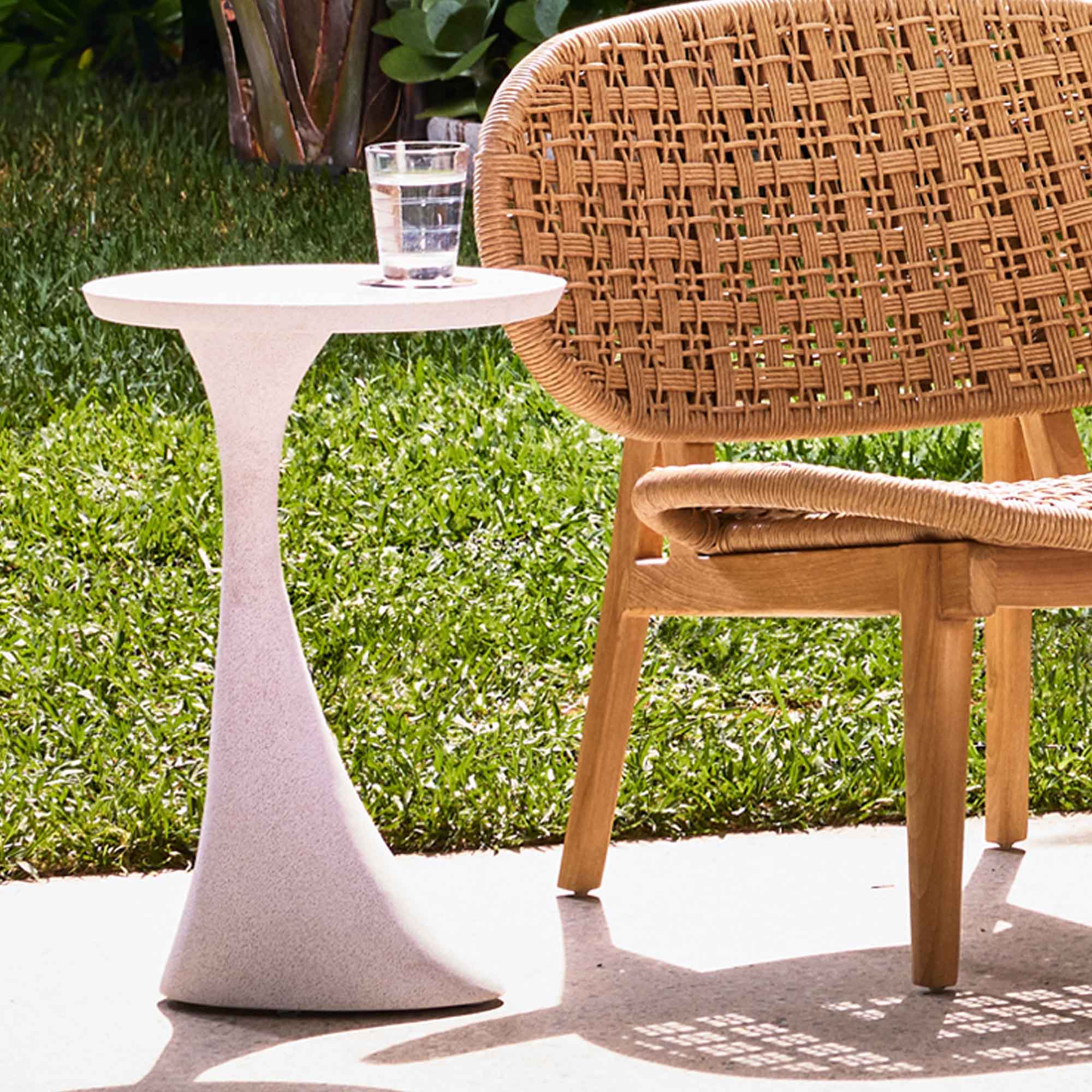 Holme Outdoor Side Table White