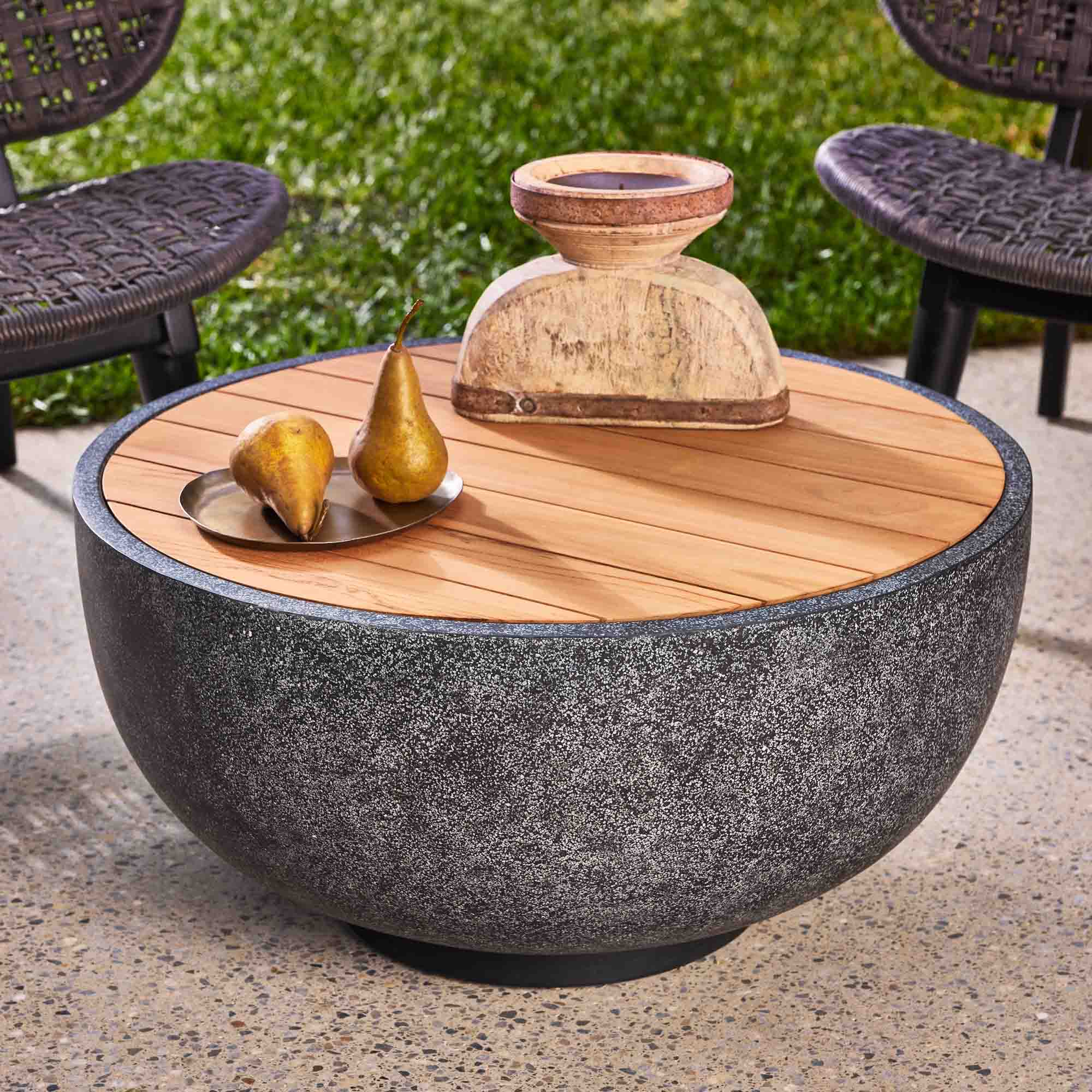 Soma Outdoor Coffee Table Black
