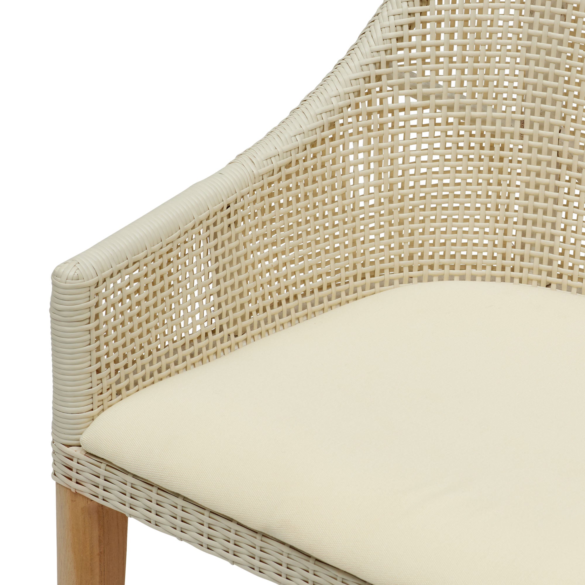 Remi Outdoor Dining Chair White