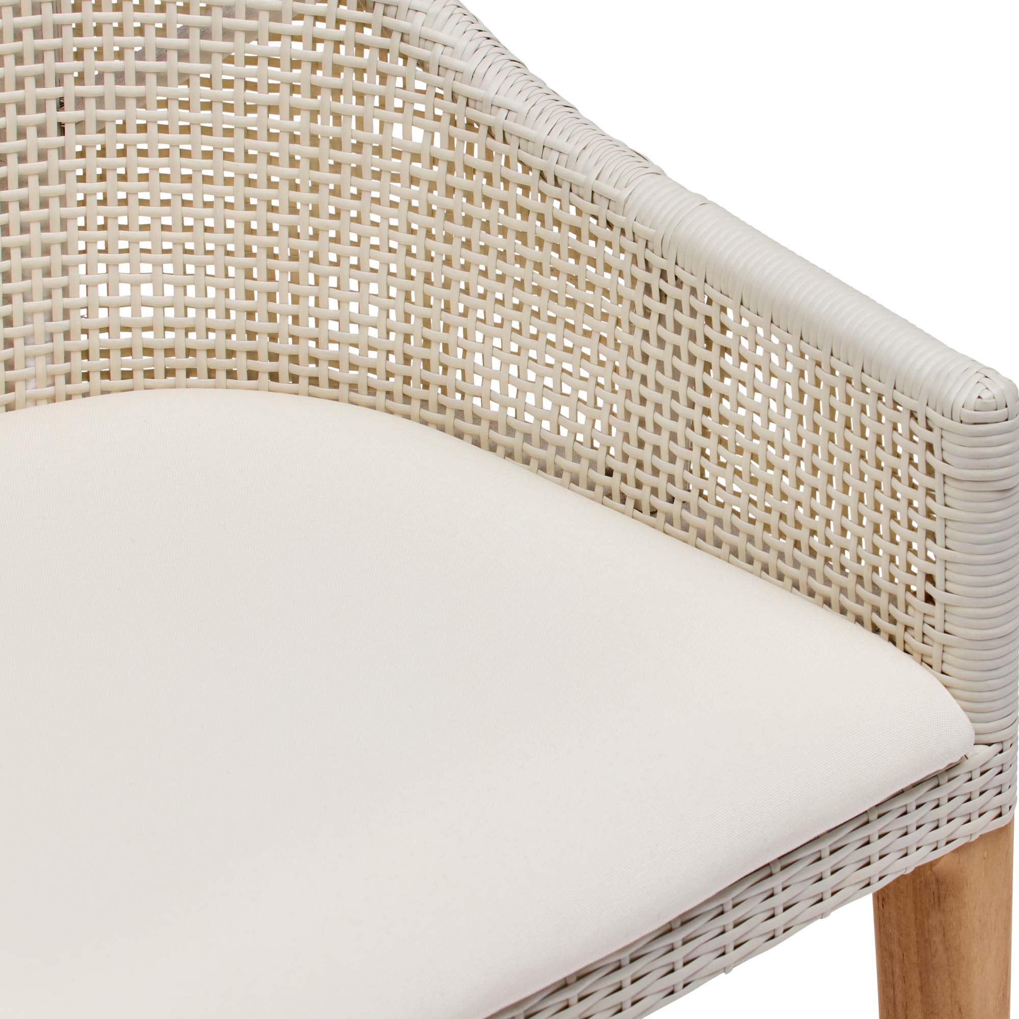 Remi Outdoor Dining Chair White